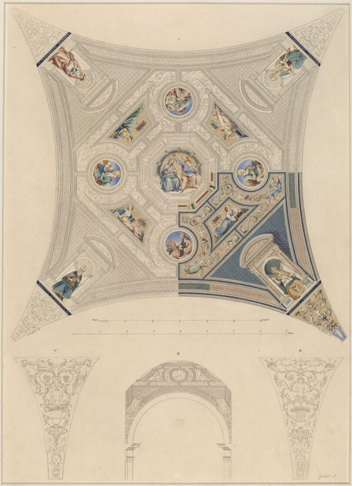 Drawing, Ludwig Wilhelm Heinrich Gruner, 19th century