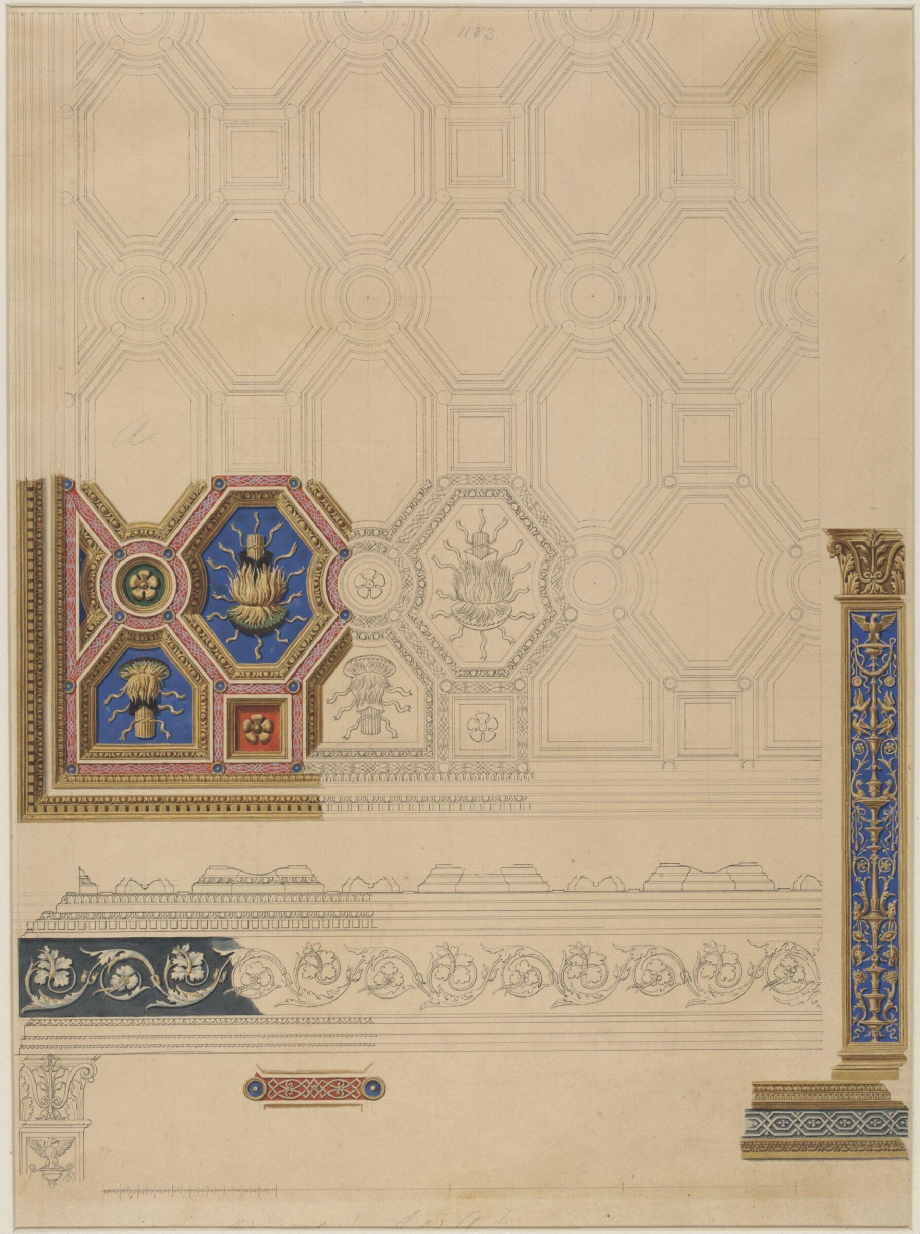 Drawing, Ludwig Wilhelm Heinrich Gruner, 19th century