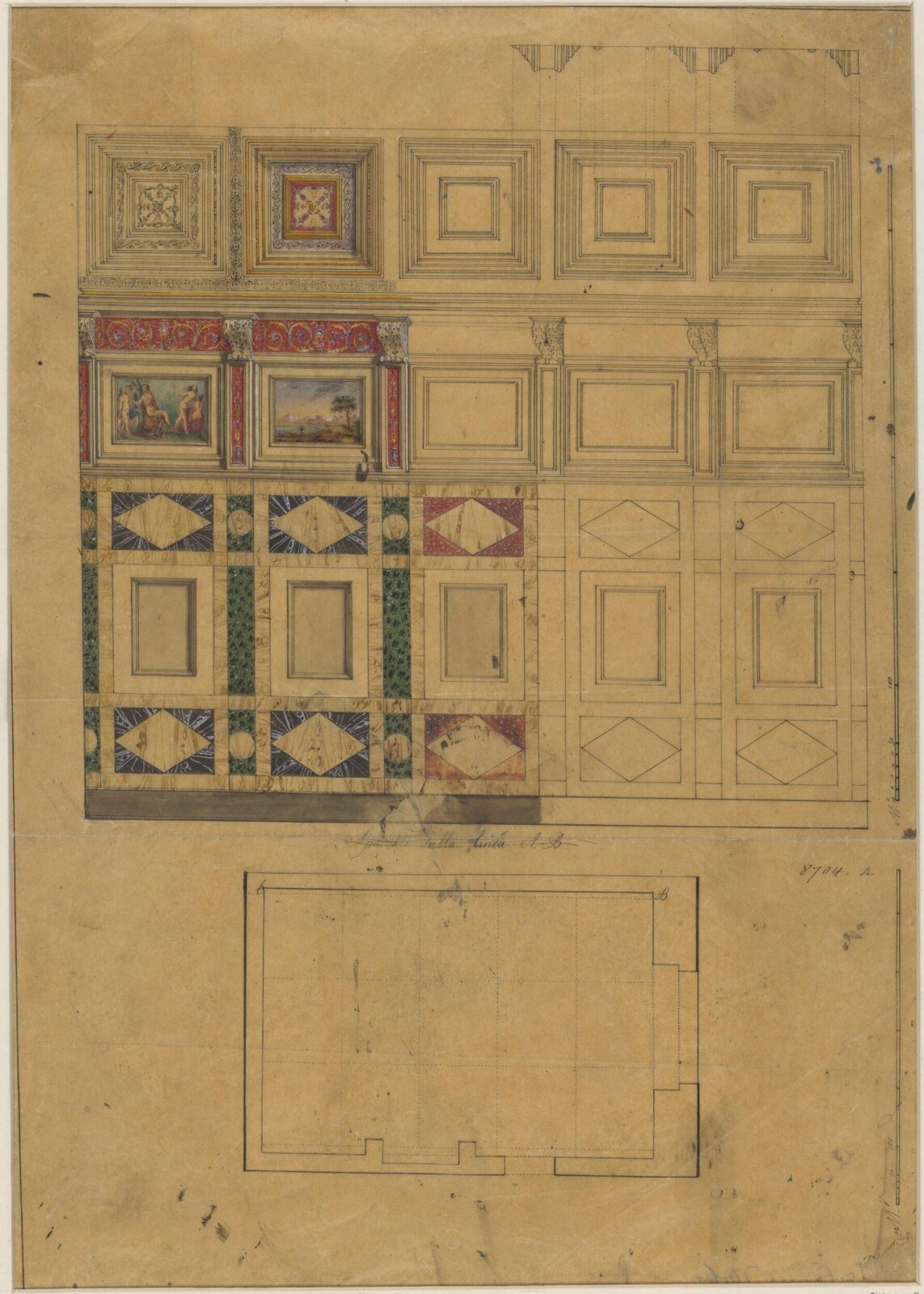 Drawing, Ludwig Wilhelm Heinrich Gruner, 19th century