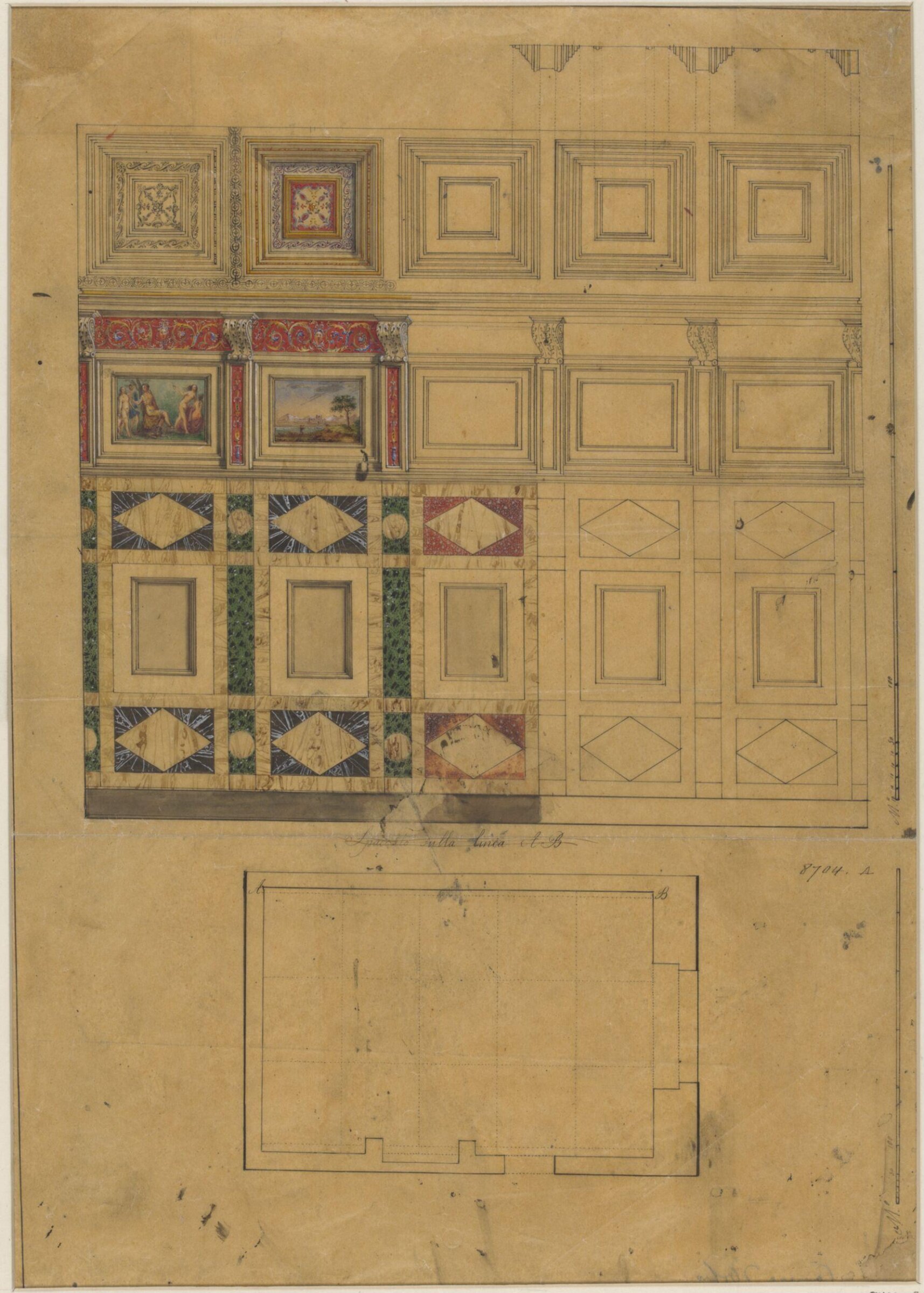Drawing, Ludwig Wilhelm Heinrich Gruner, 19th century
