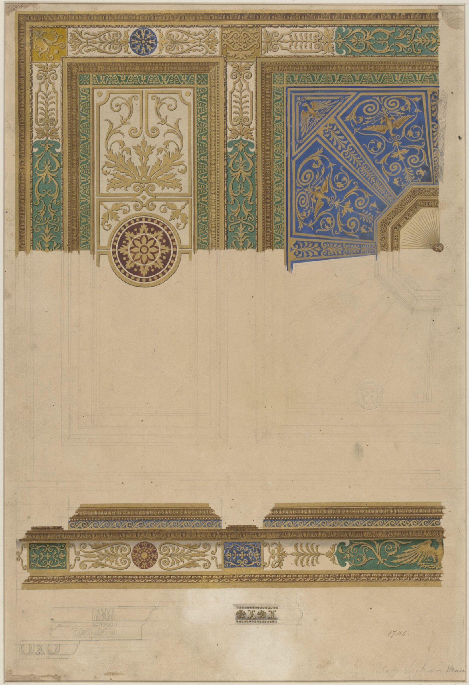Drawing, Ludwig Wilhelm Heinrich Gruner, 19th century
