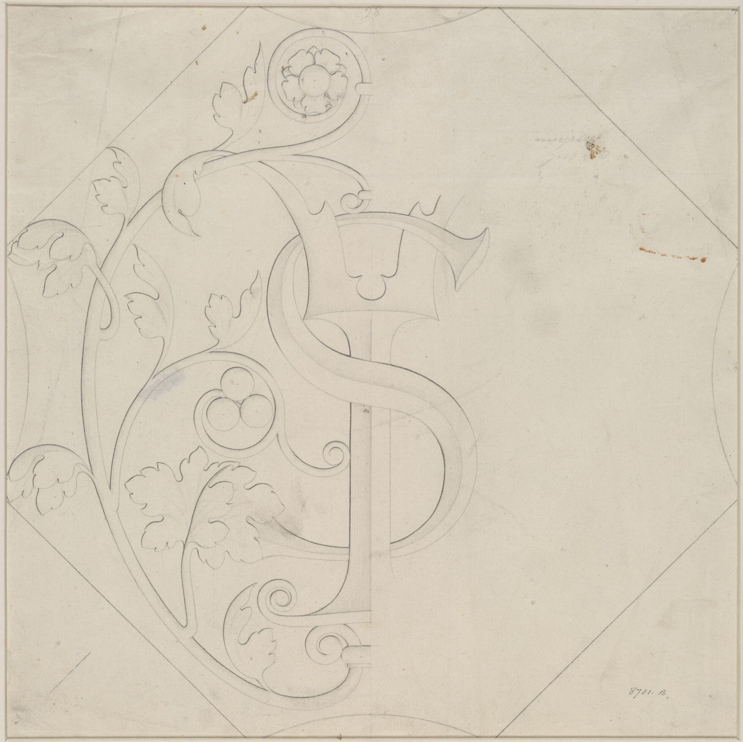 Drawing, Ludwig Wilhelm Heinrich Gruner, 19th century