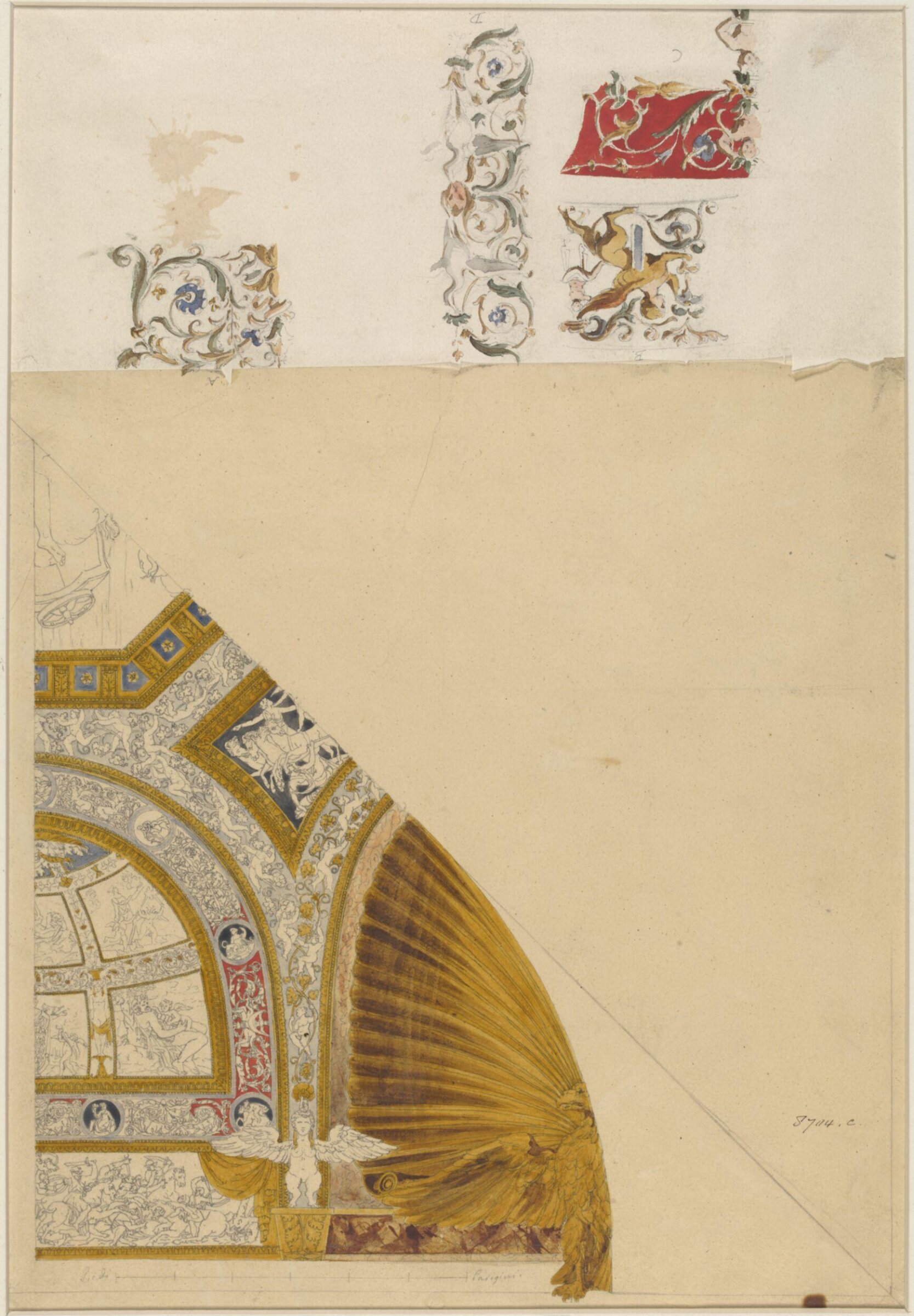 Drawing, Ludwig Wilhelm Heinrich Gruner, 19th century