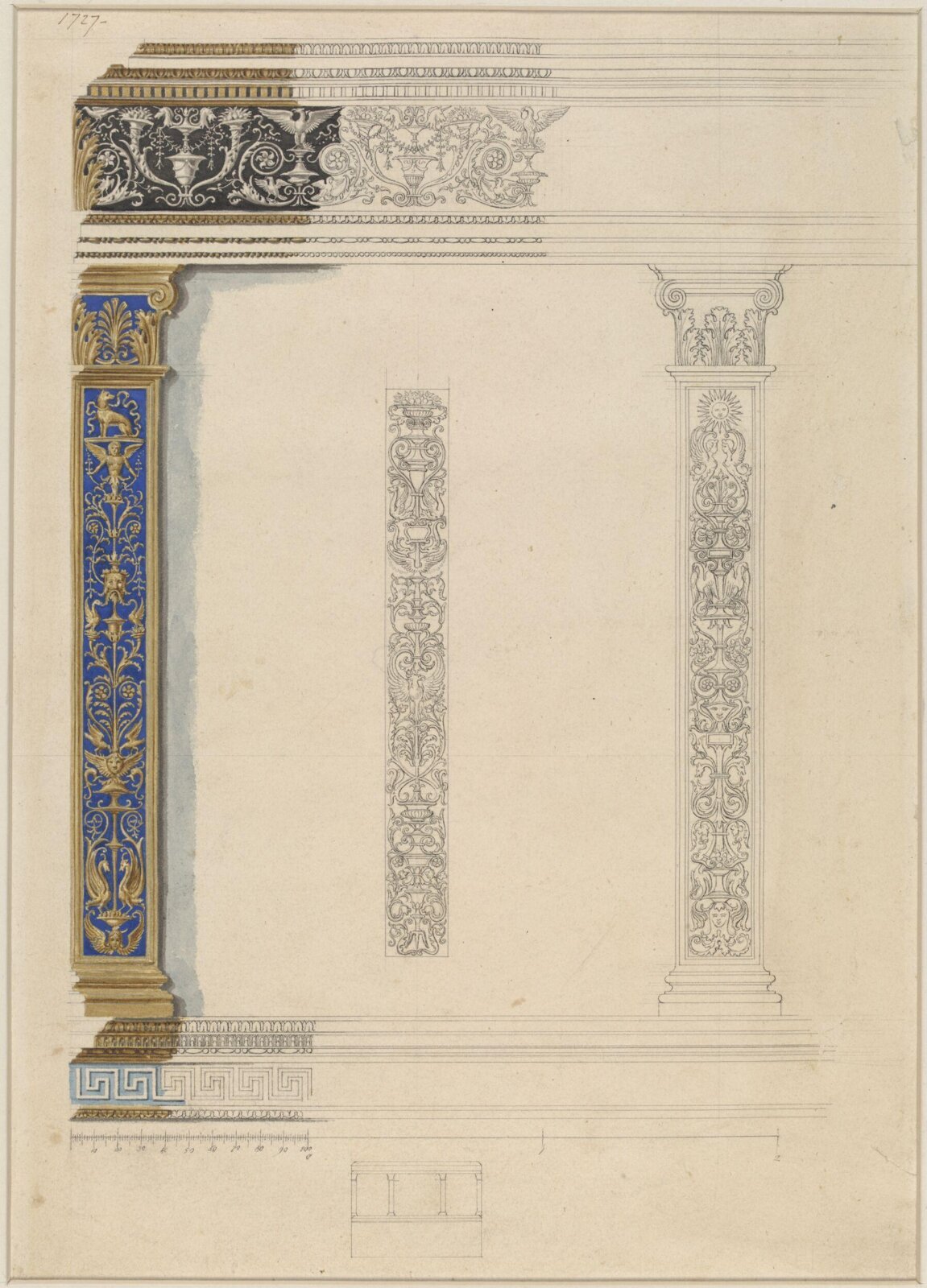 Drawing, Ludwig Wilhelm Heinrich Gruner, 19th century