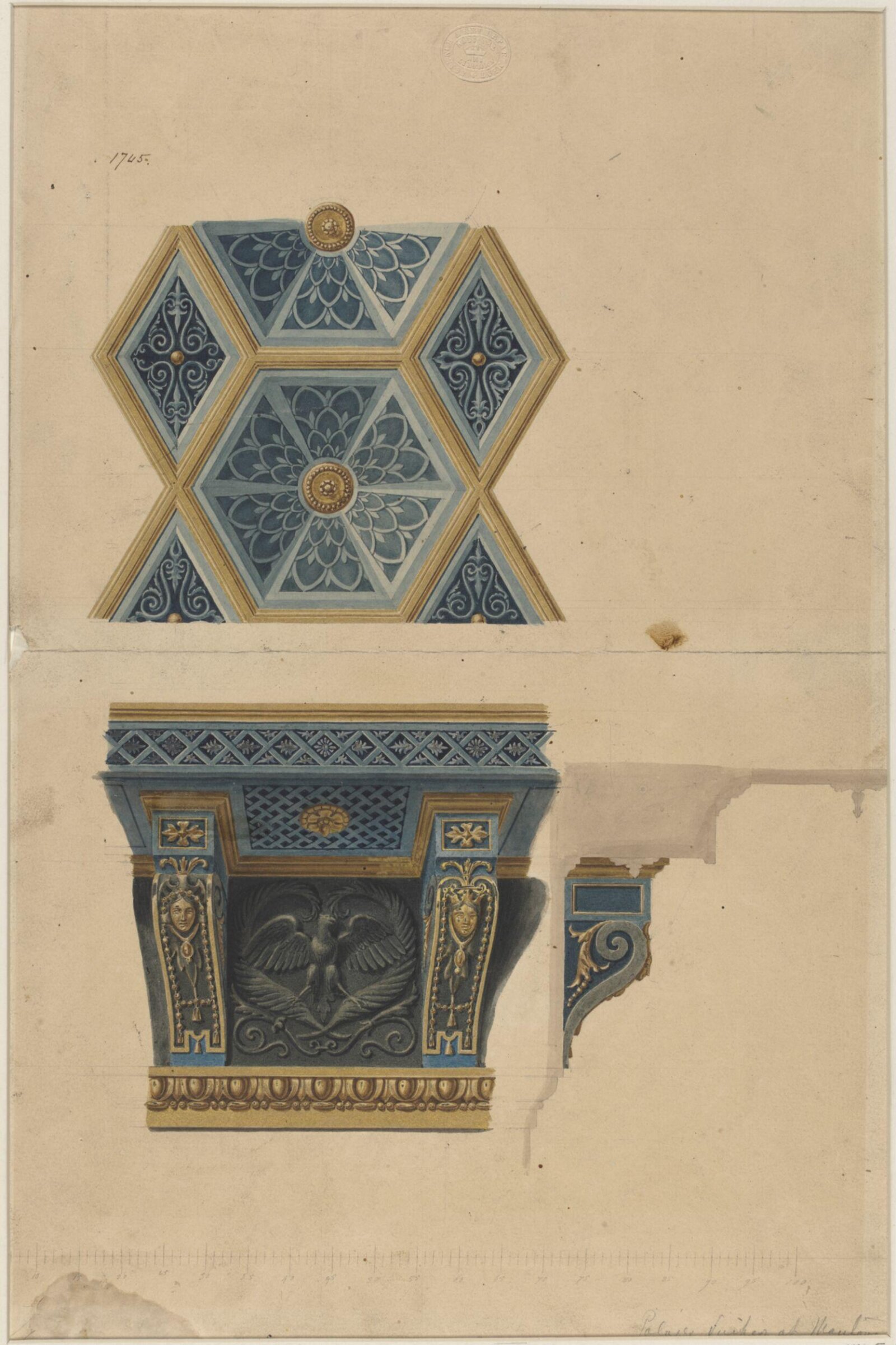 Drawing, Ludwig Wilhelm Heinrich Gruner, 19th century
