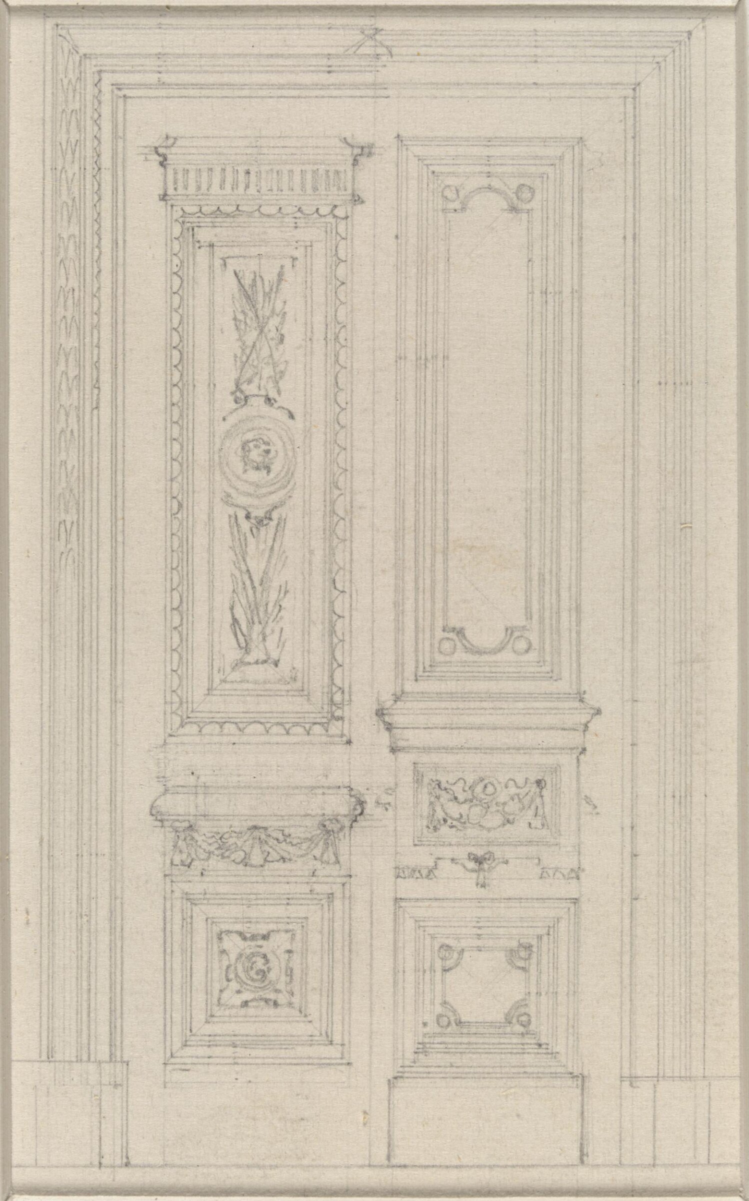 Designs for doors for the Marquis of Westminster, George Edward Fox, 1833-1908