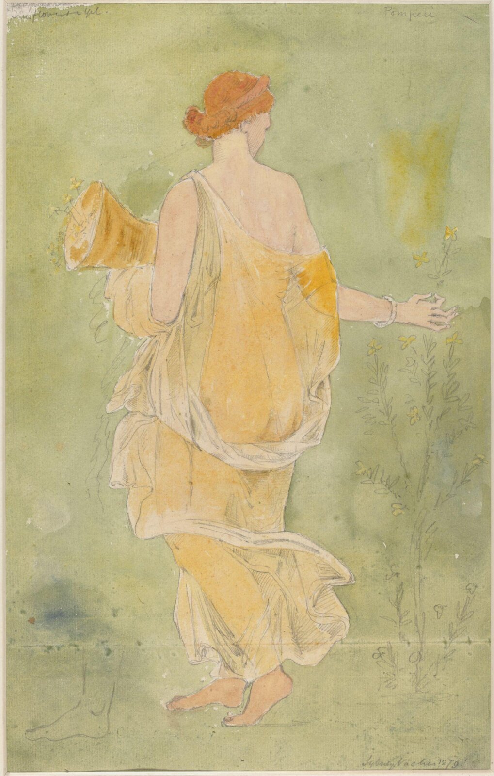 Drawing, Sydney Vacher, 1879