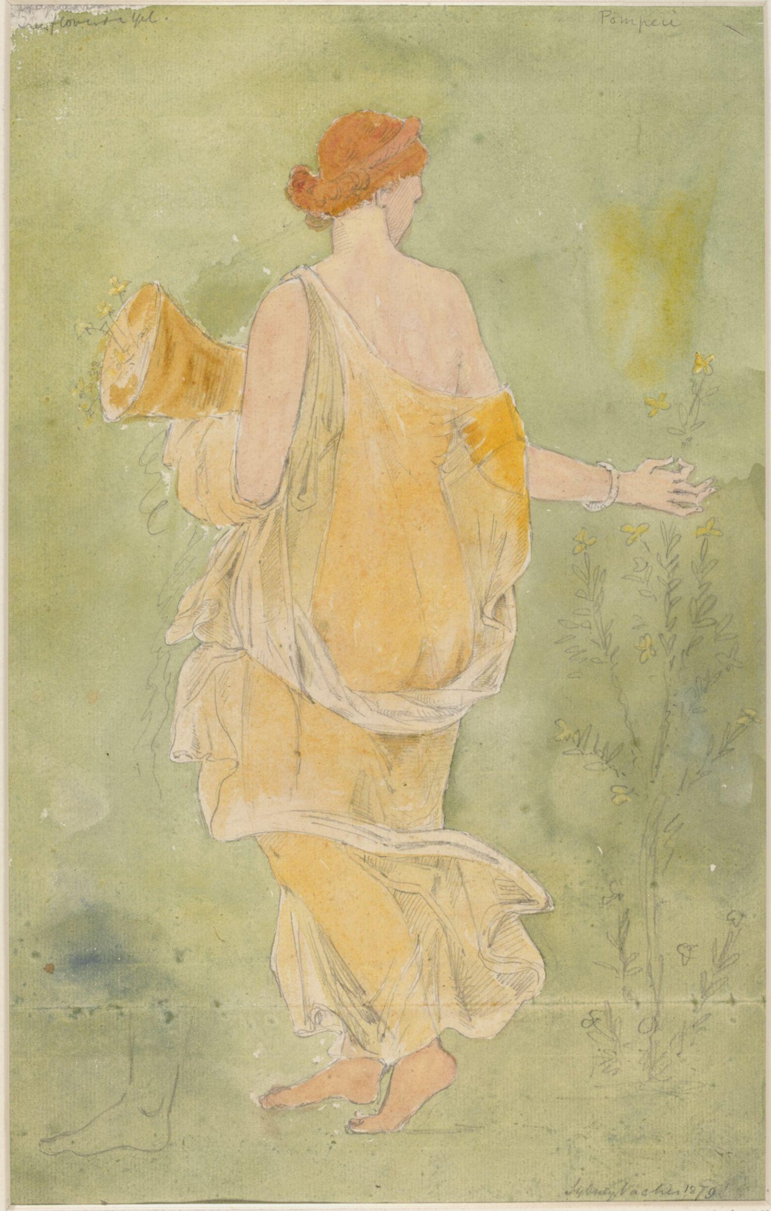 Drawing, Sydney Vacher, 1879