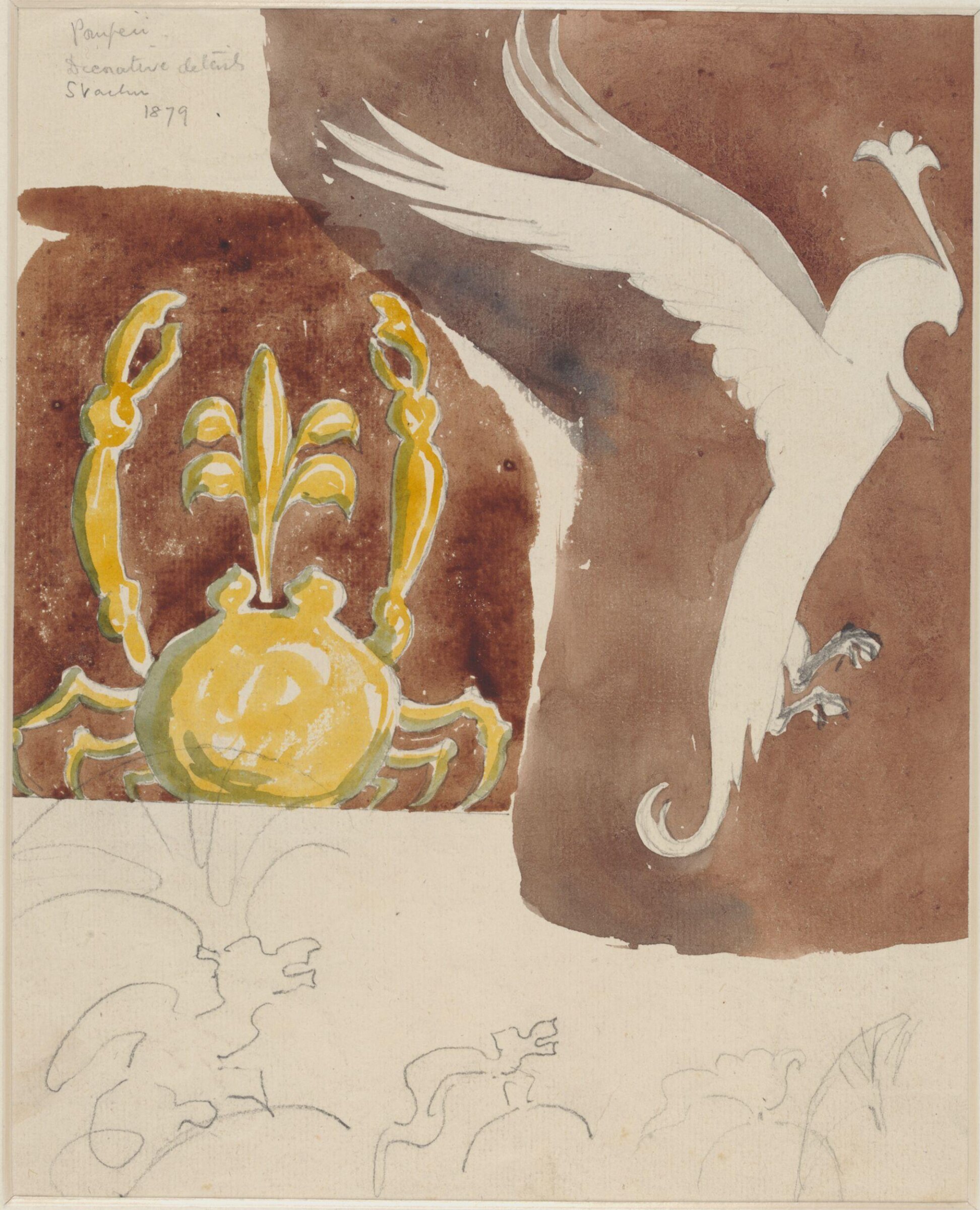 Drawing, Sydney Vacher, 1879