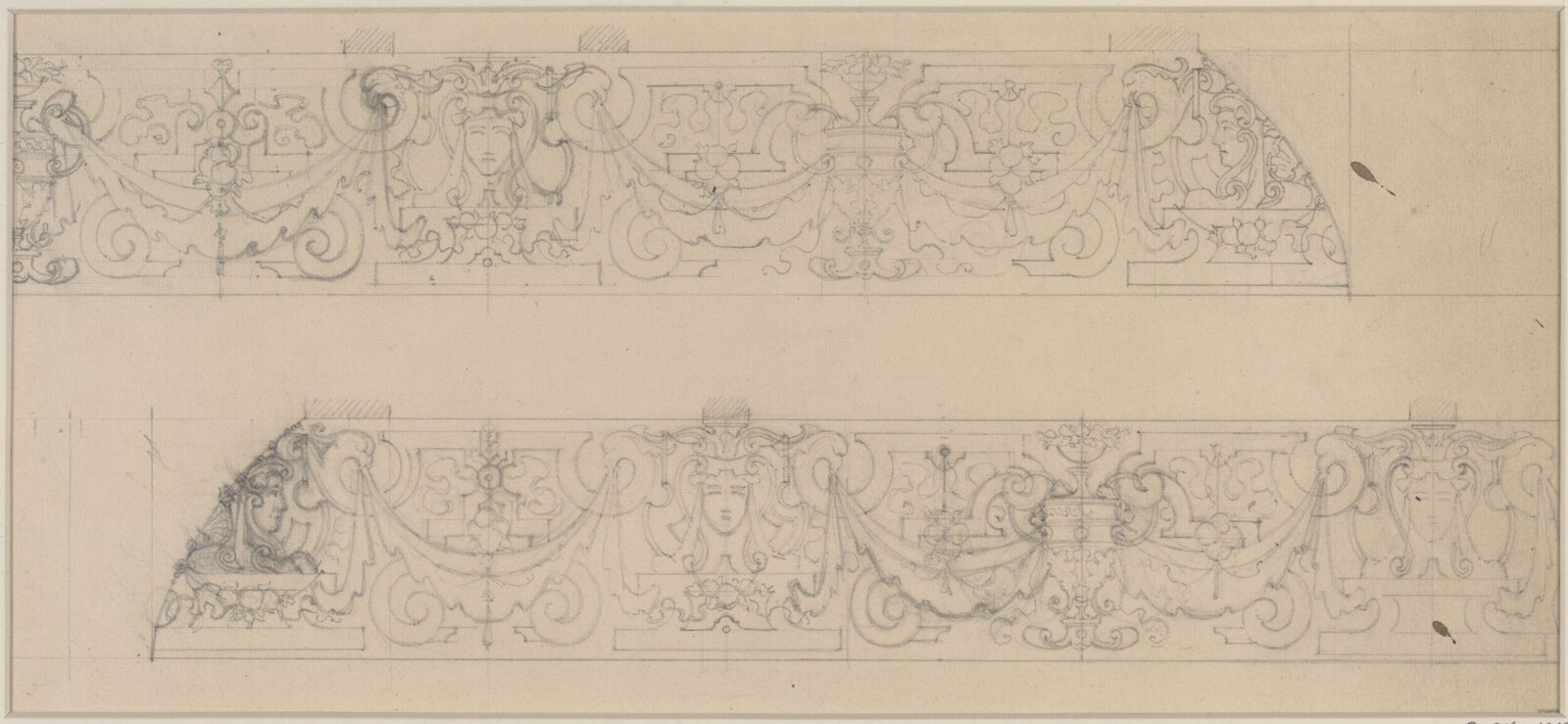 Designs for ceiling decoration, George Edward Fox, 1870