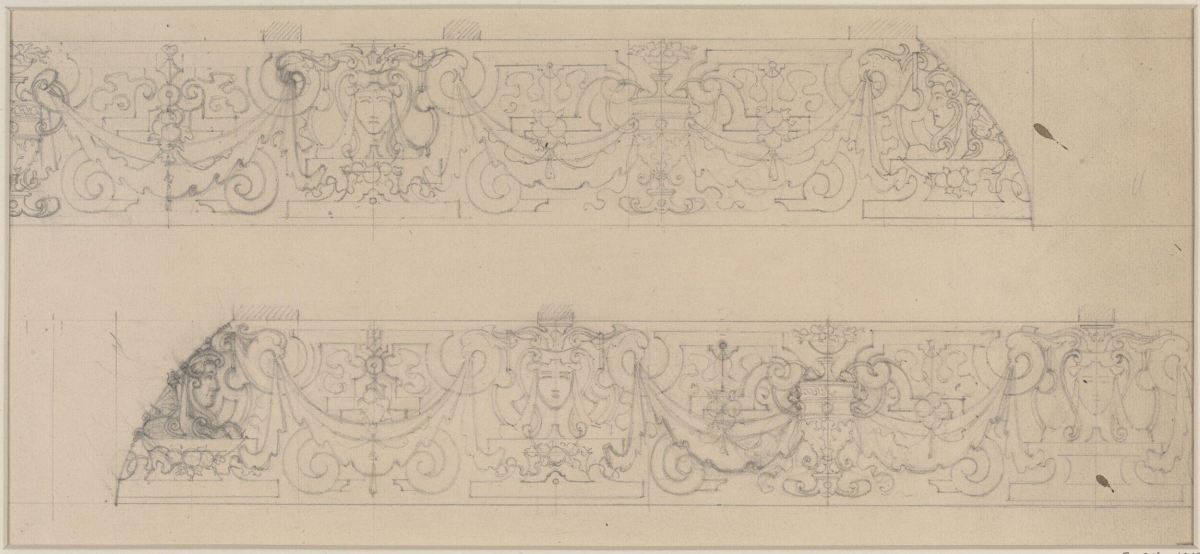 Designs for ceiling decoration, George Edward Fox, 1870