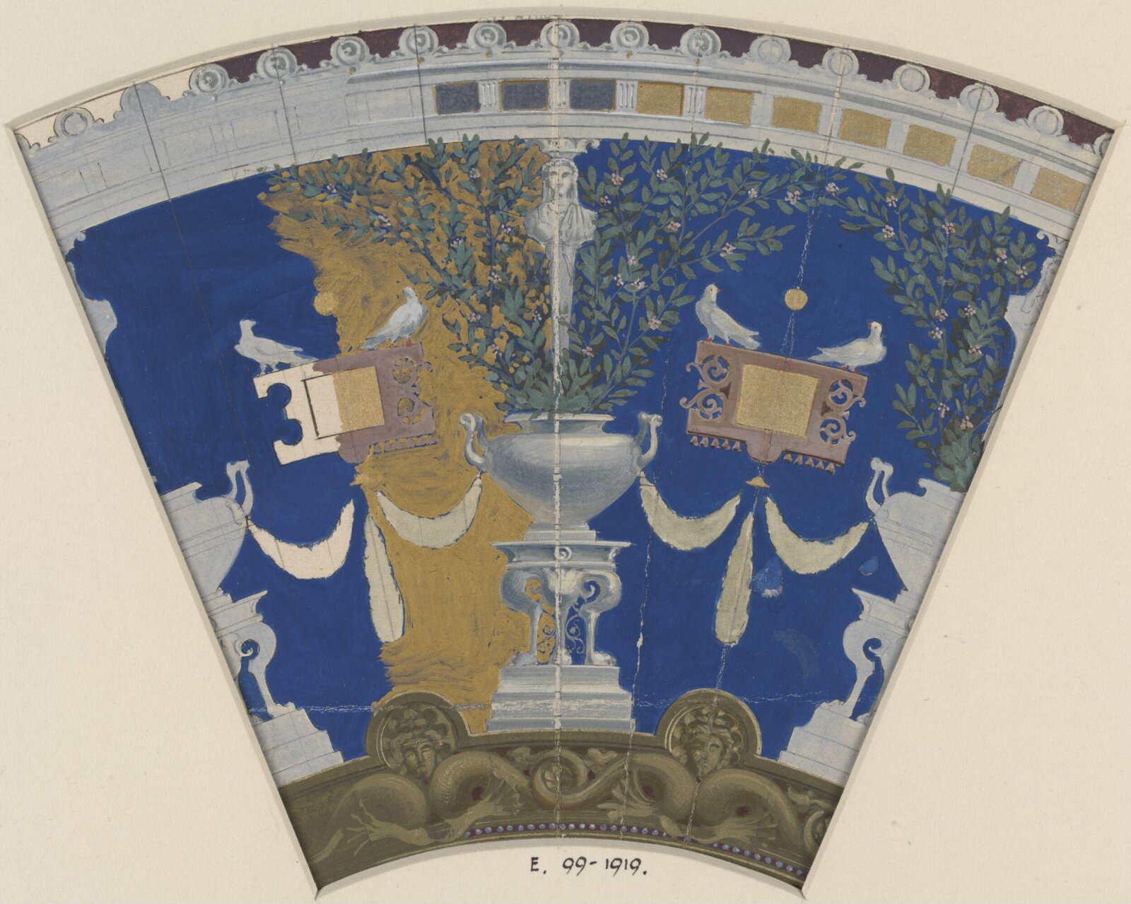 Designs for ceiling decoration, George Edward Fox, 1870