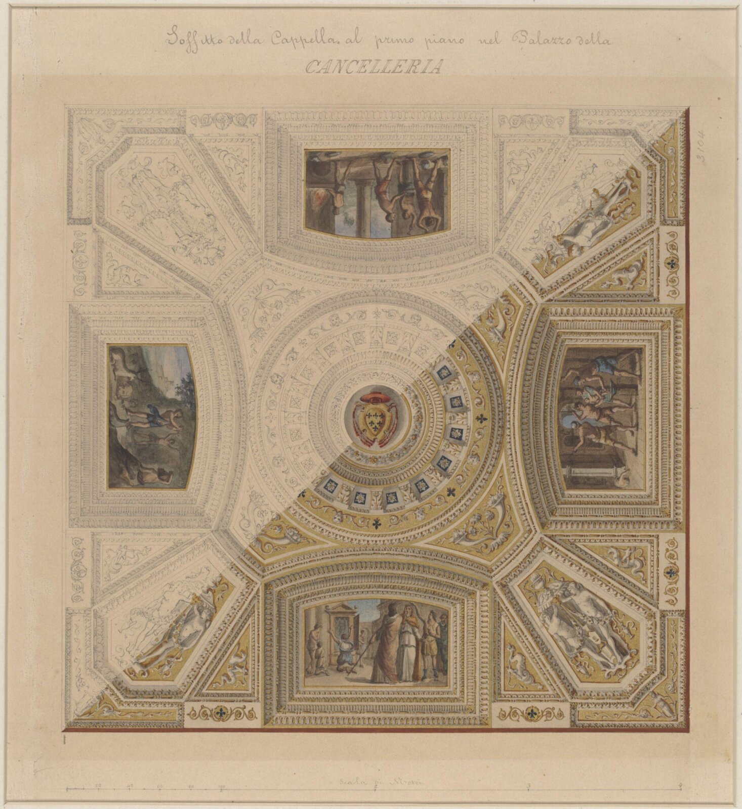 Drawing, Ludwig Wilhelm Heinrich Gruner, 19th century