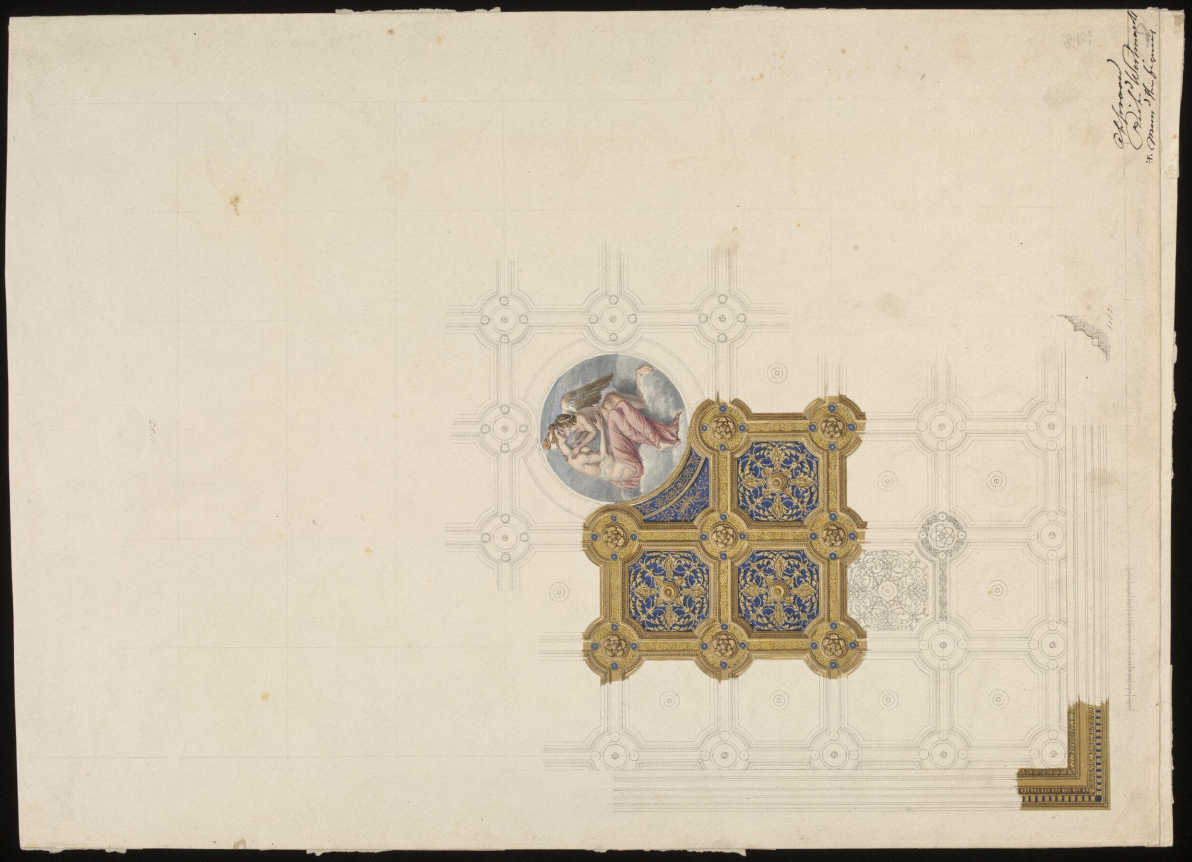 Drawing, Ludwig Wilhelm Heinrich Gruner, 19th century
