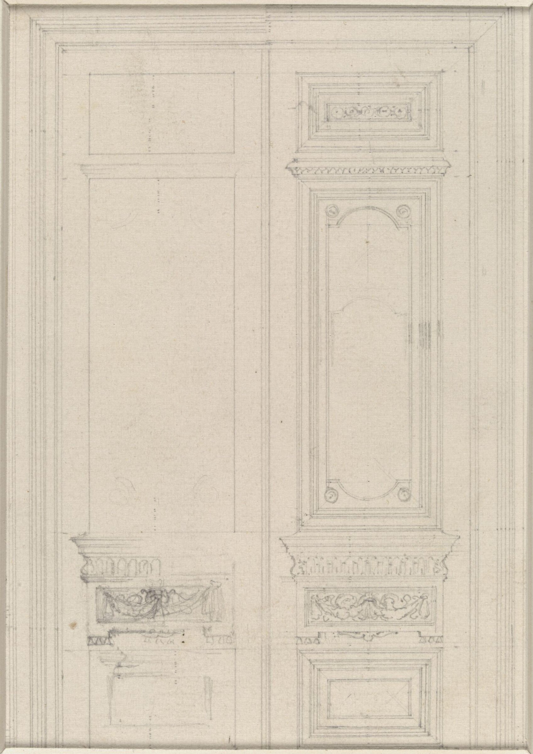 Designs for doors for the Marquis of Westminster, George Edward Fox, 1833-1908