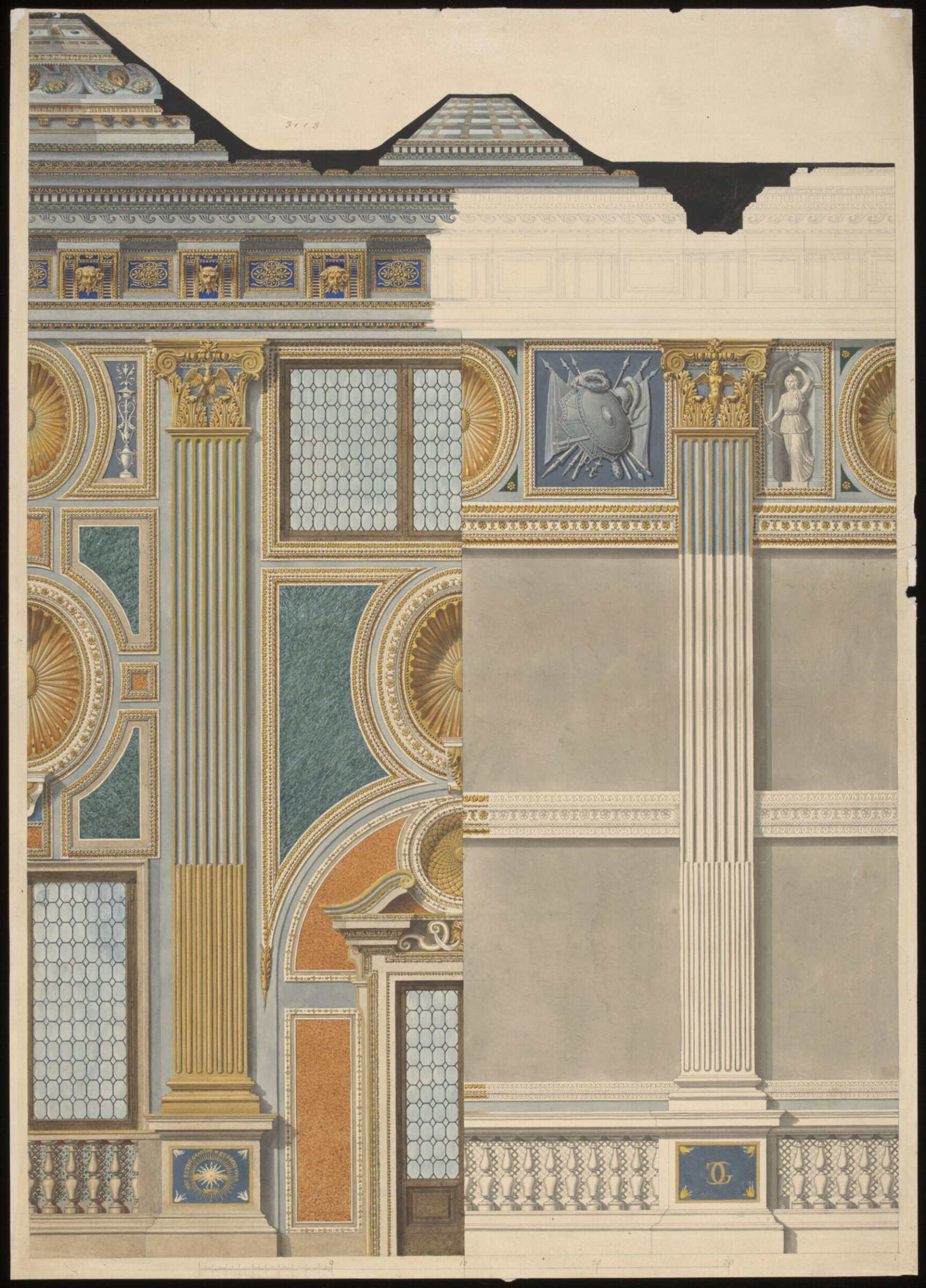 Drawing, Ludwig Wilhelm Heinrich Gruner, 19th century