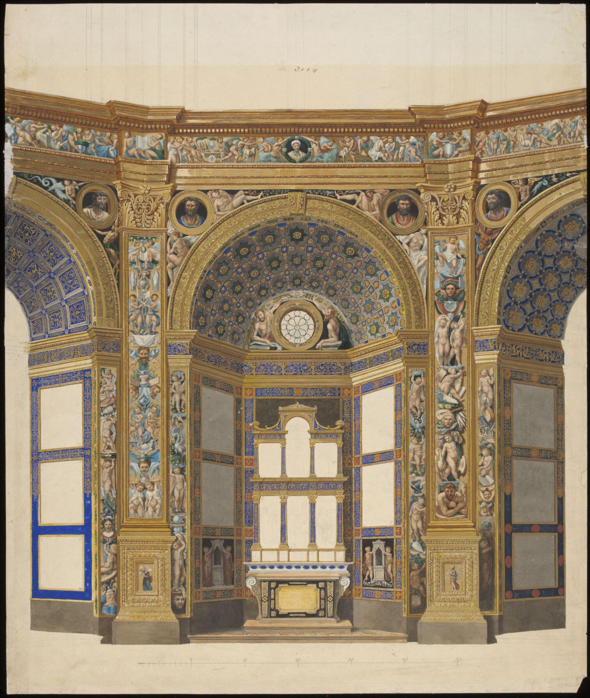 Drawing, Ludwig Wilhelm Heinrich Gruner, 19th century