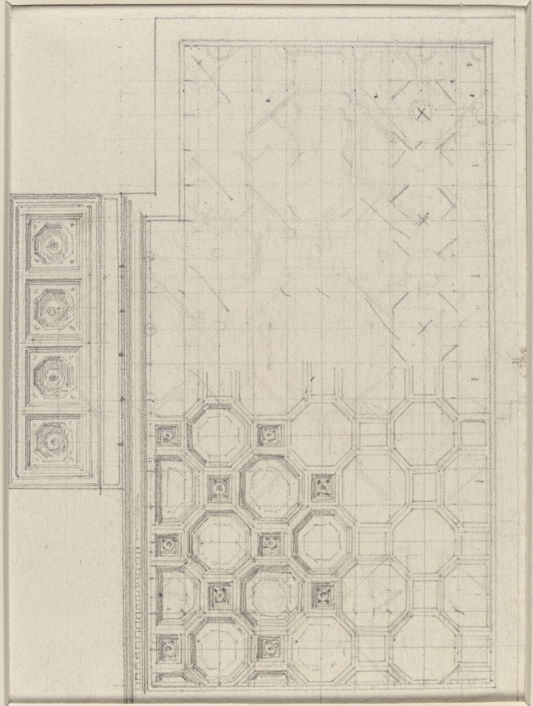 Designs for ceiling decoration, George Edward Fox, 1870
