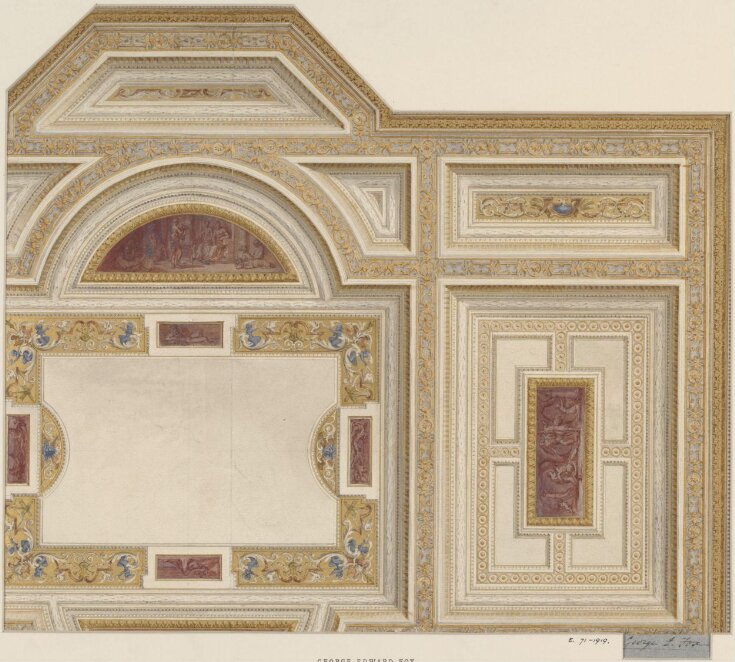 Designs for ceilings at 5, Grosvenor Place, for the Duke of Westminster top image