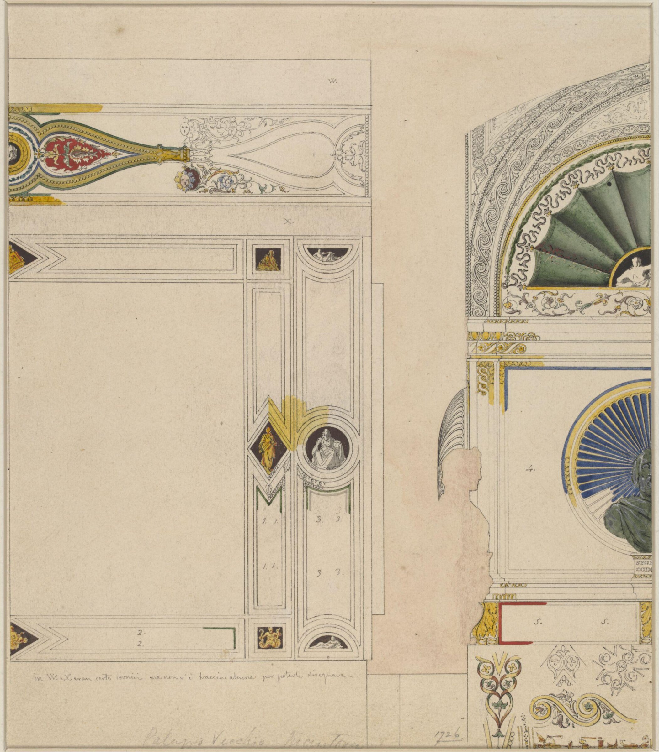 Drawing, Ludwig Wilhelm Heinrich Gruner, 19th century