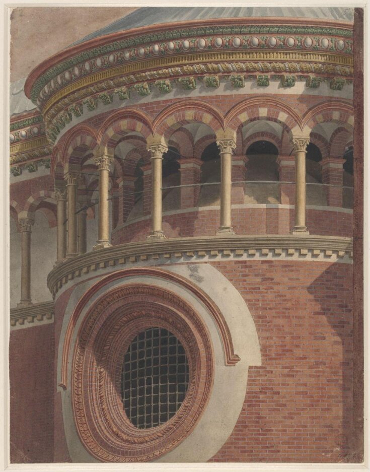 Pavia: Certosa. Exterior of part of lateral apse top image