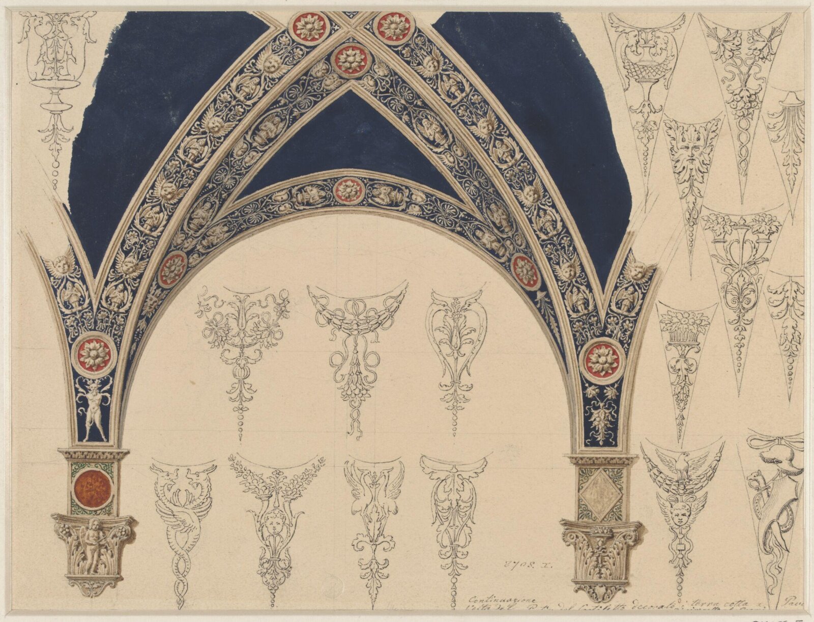 Drawing, Ludwig Wilhelm Heinrich Gruner, 19th century