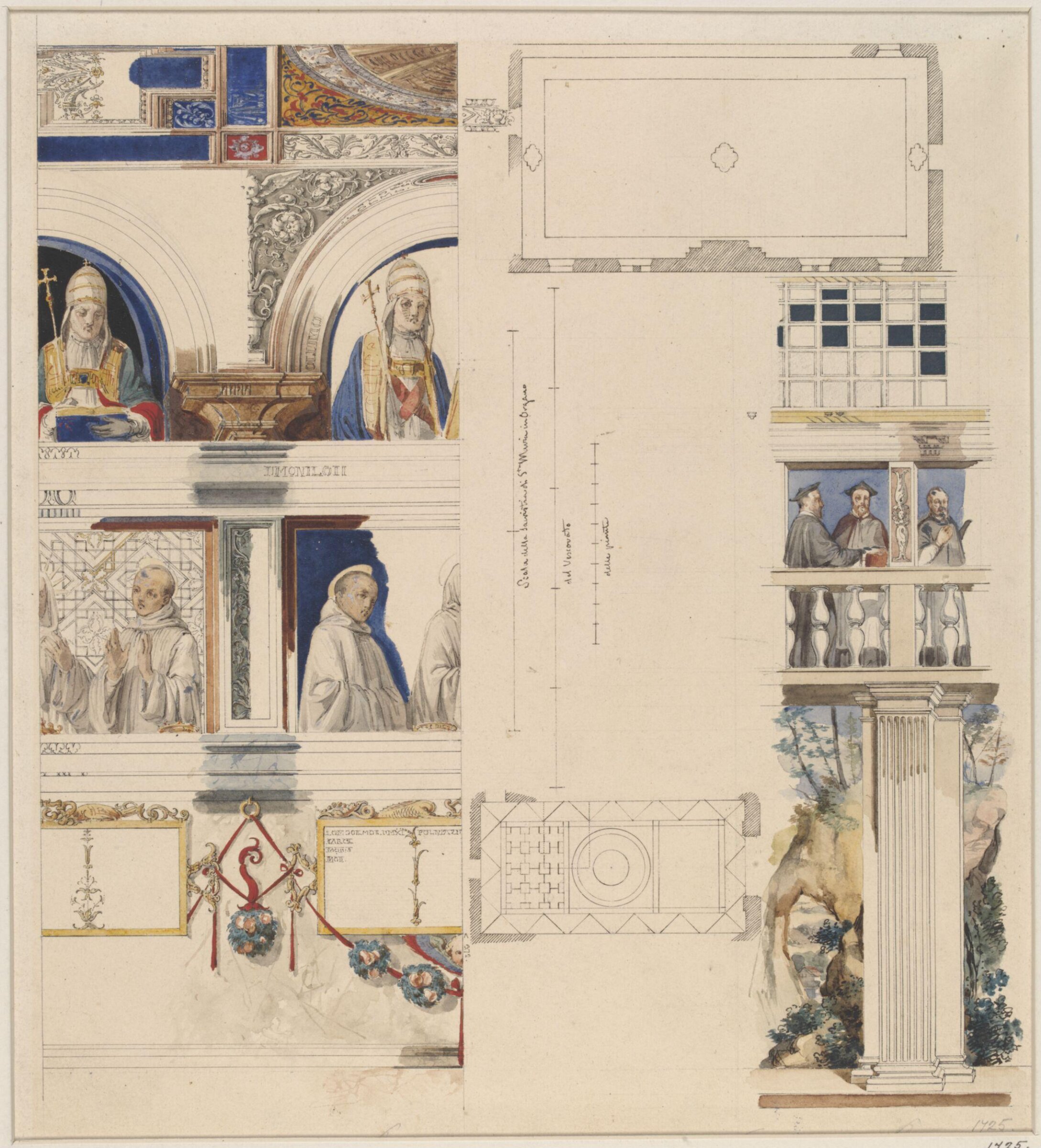 Drawing, Ludwig Wilhelm Heinrich Gruner, 19th century
