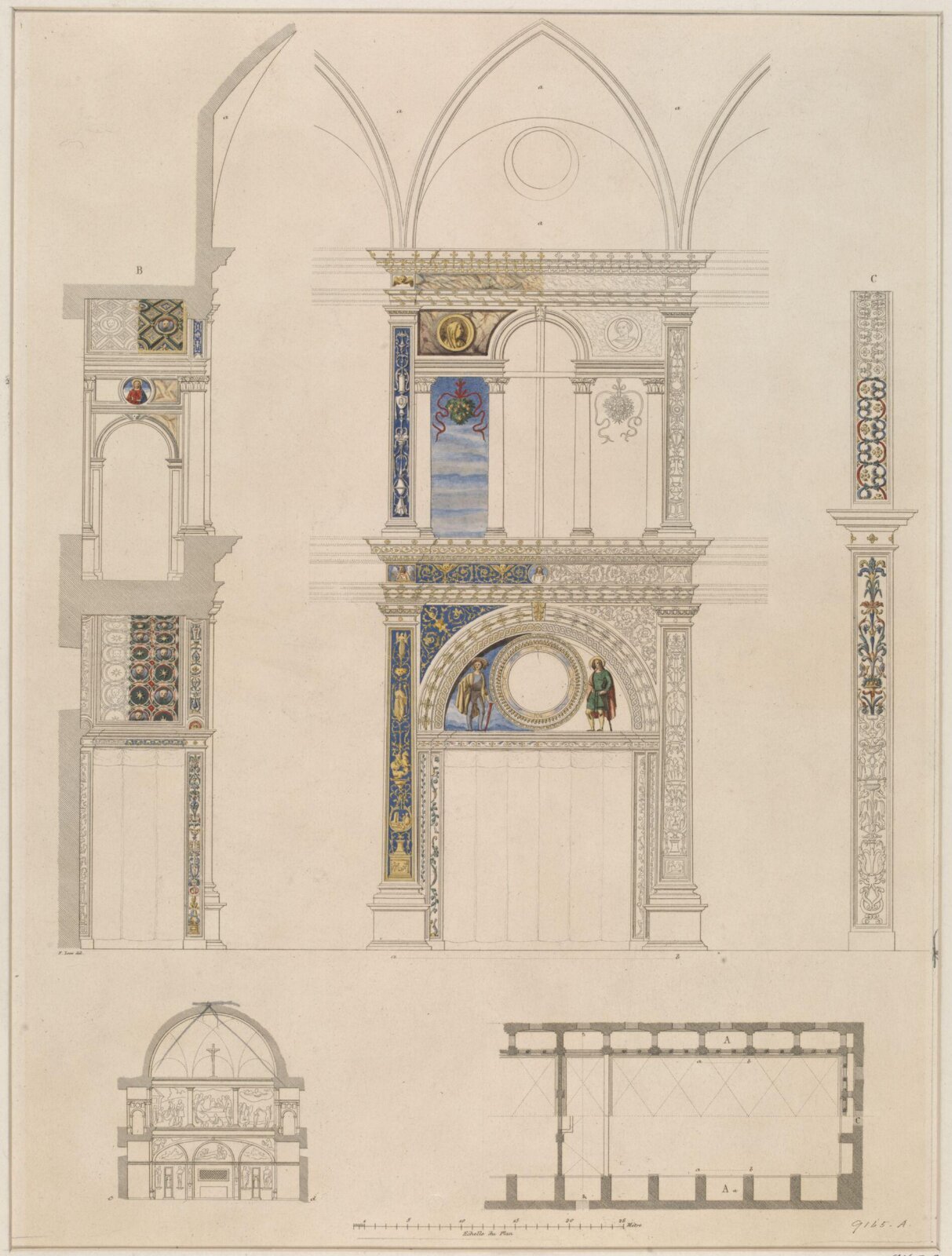 Drawing, Ludwig Wilhelm Heinrich Gruner, 19th century