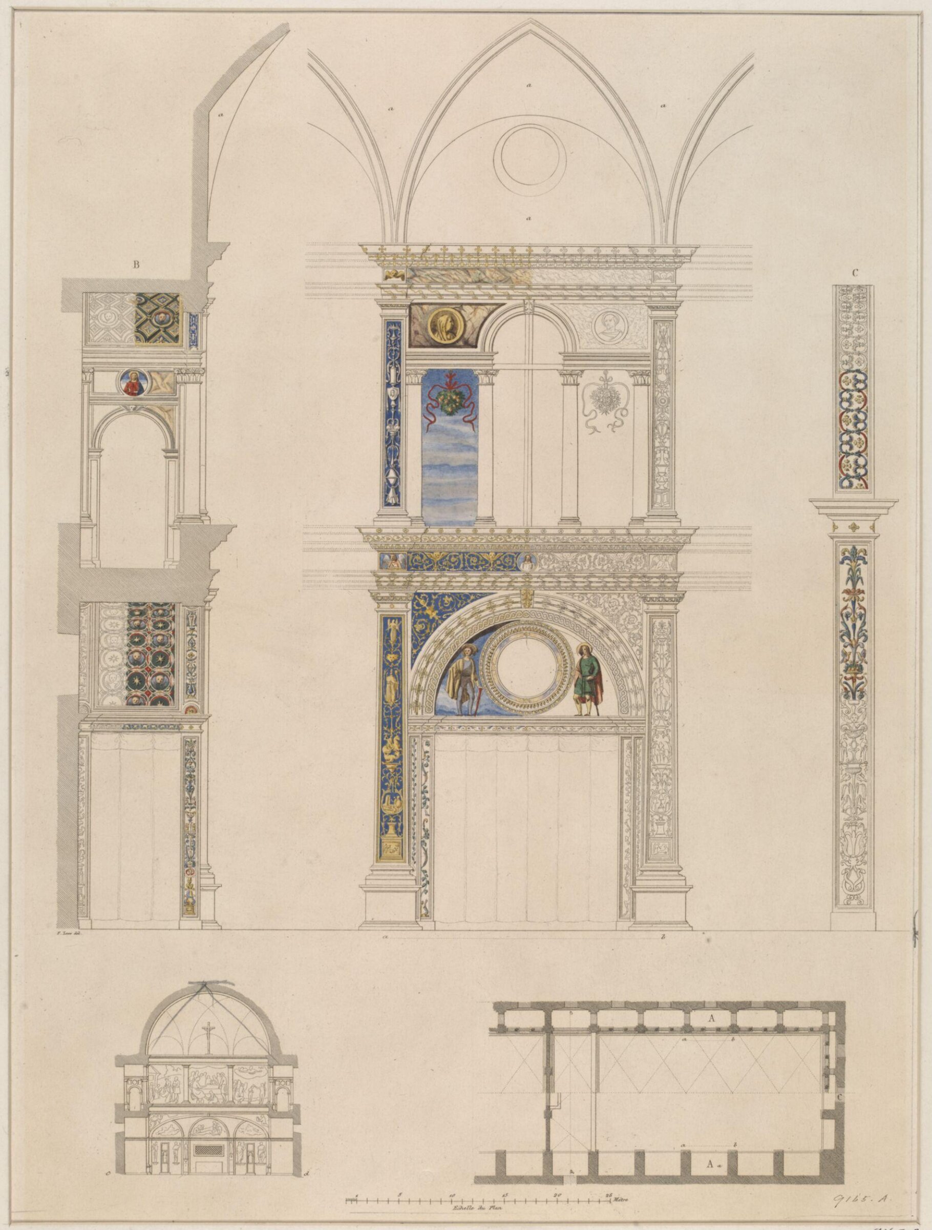 Drawing, Ludwig Wilhelm Heinrich Gruner, 19th century