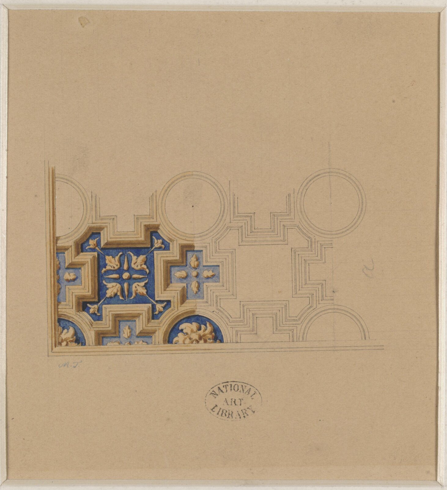 Drawing, Ludwig Wilhelm Heinrich Gruner, 19th century