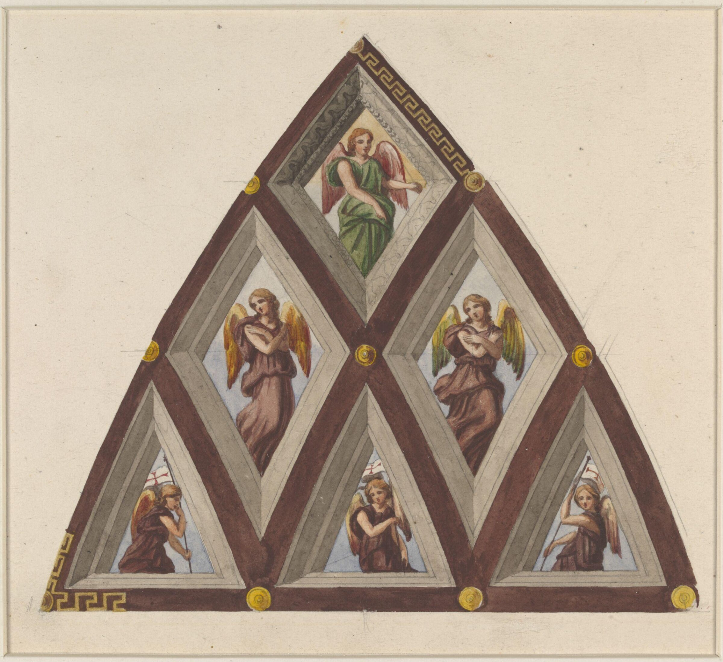 Drawing, Ludwig Wilhelm Heinrich Gruner, 19th century