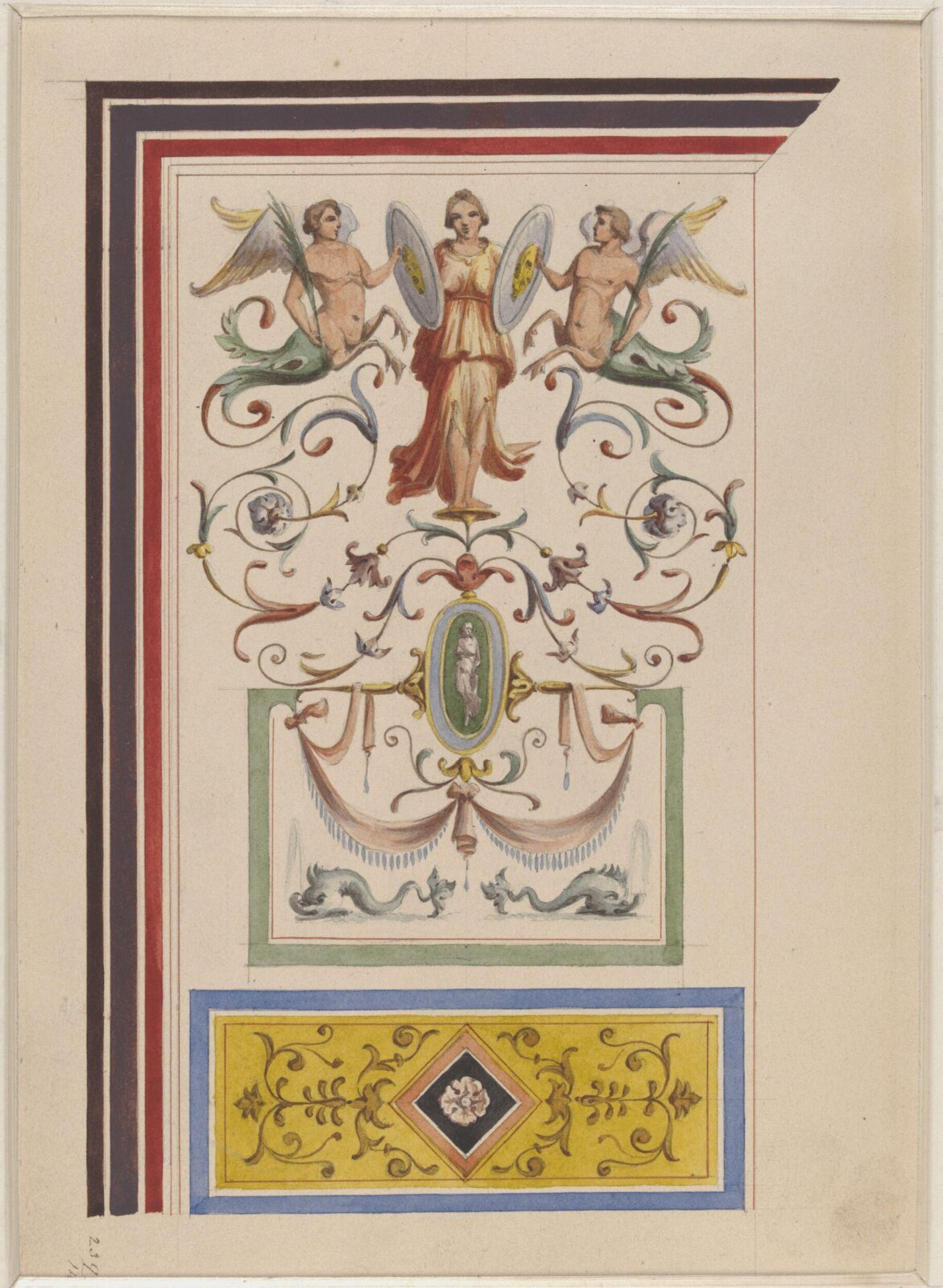 Drawing, Ludwig Wilhelm Heinrich Gruner, 19th century