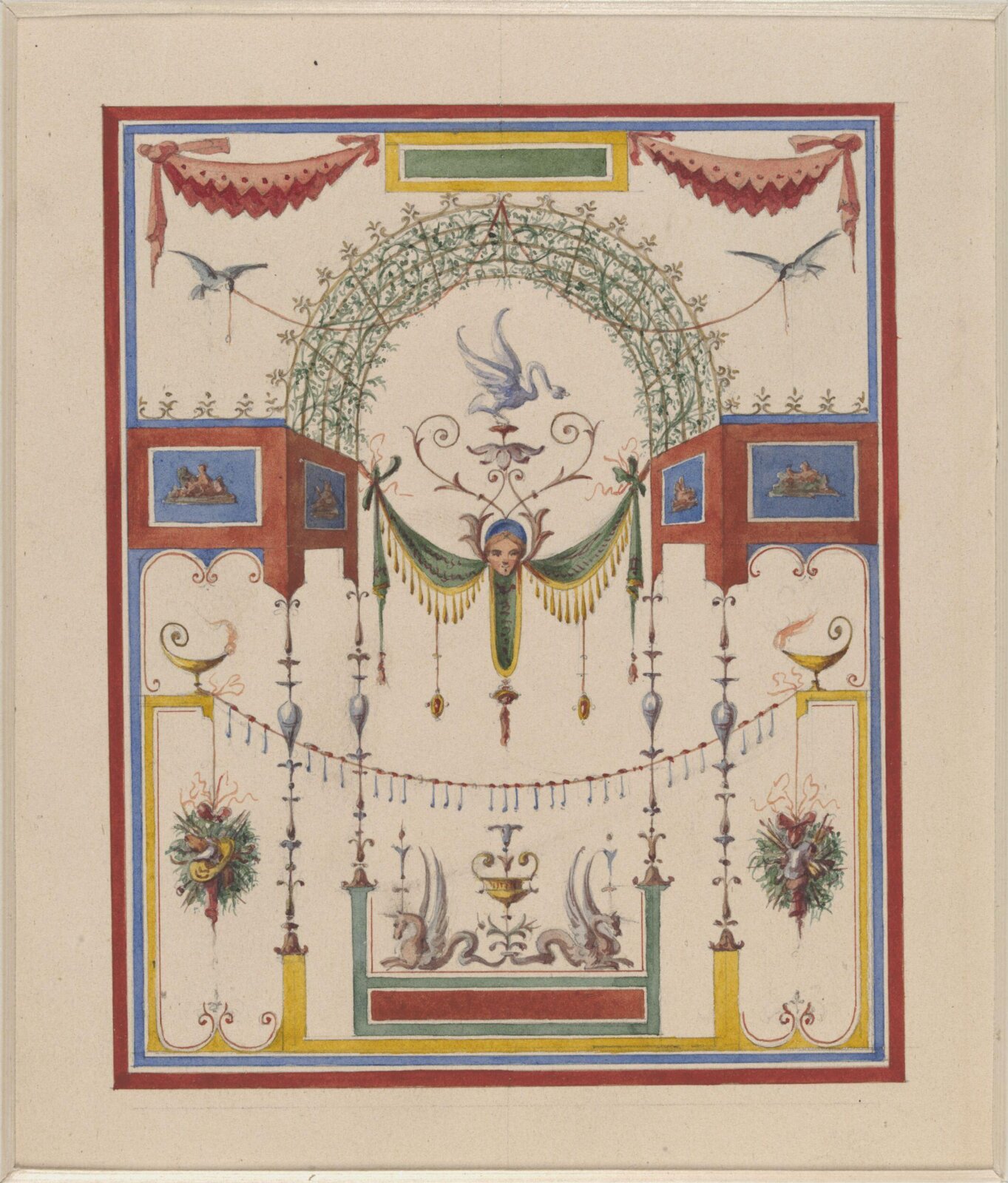 Drawing, Ludwig Wilhelm Heinrich Gruner, 19th century