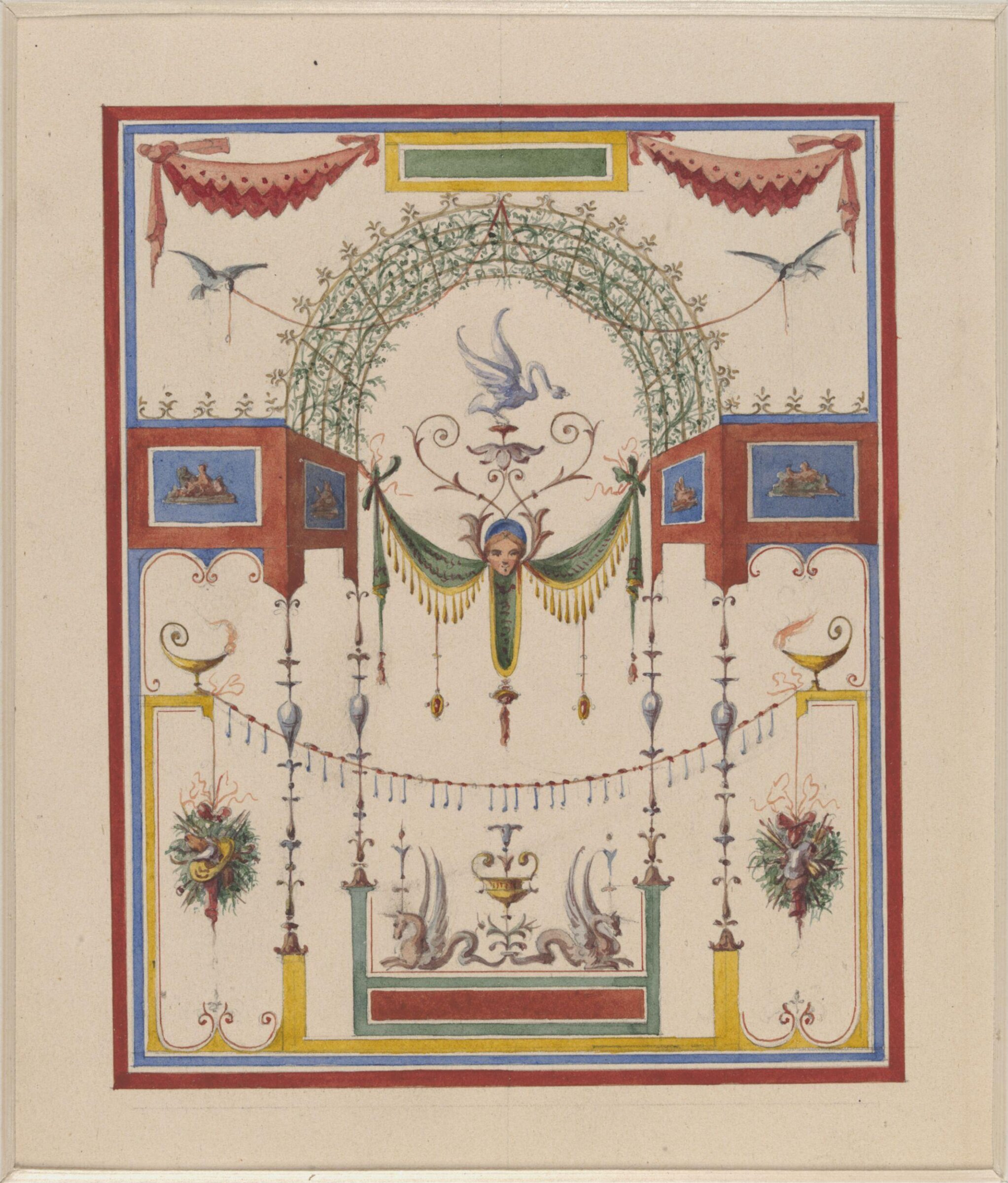 Drawing, Ludwig Wilhelm Heinrich Gruner, 19th century