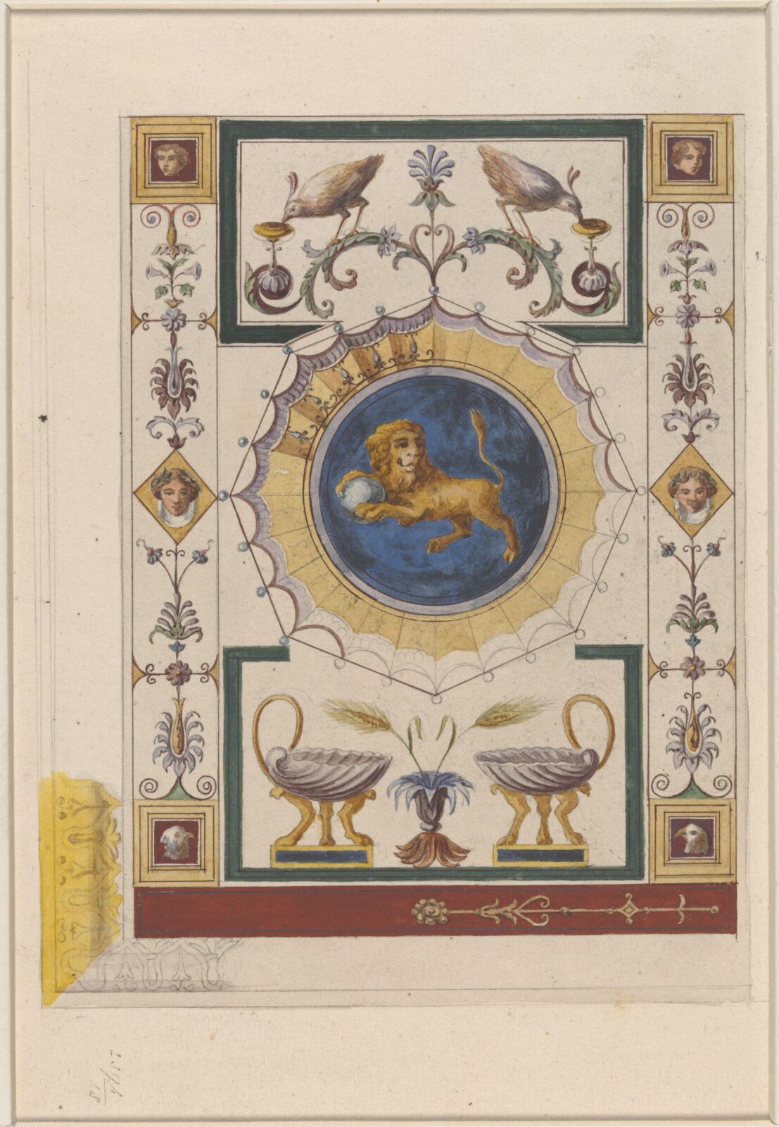 Drawing, Ludwig Wilhelm Heinrich Gruner, 19th century