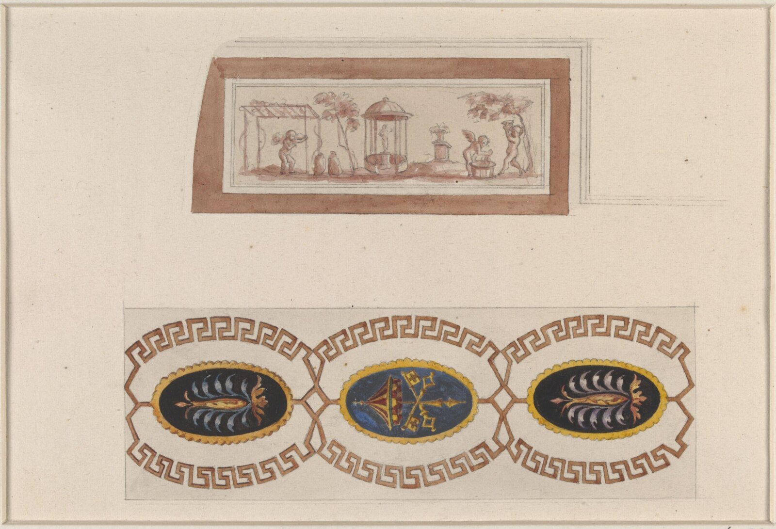 Drawing, Ludwig Wilhelm Heinrich Gruner, 19th century