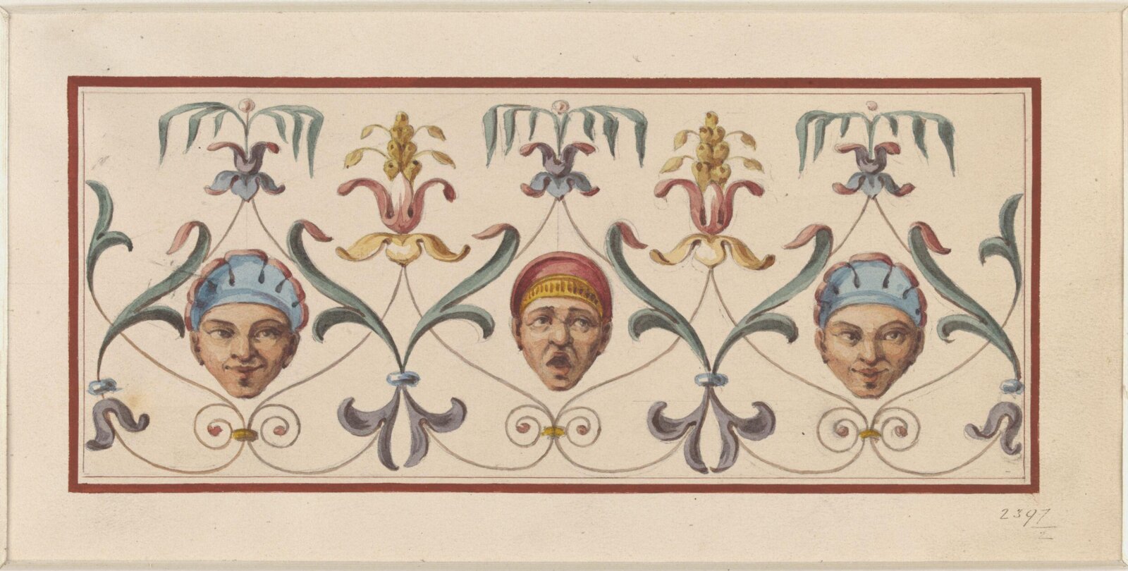 Drawing, Ludwig Wilhelm Heinrich Gruner, 19th century
