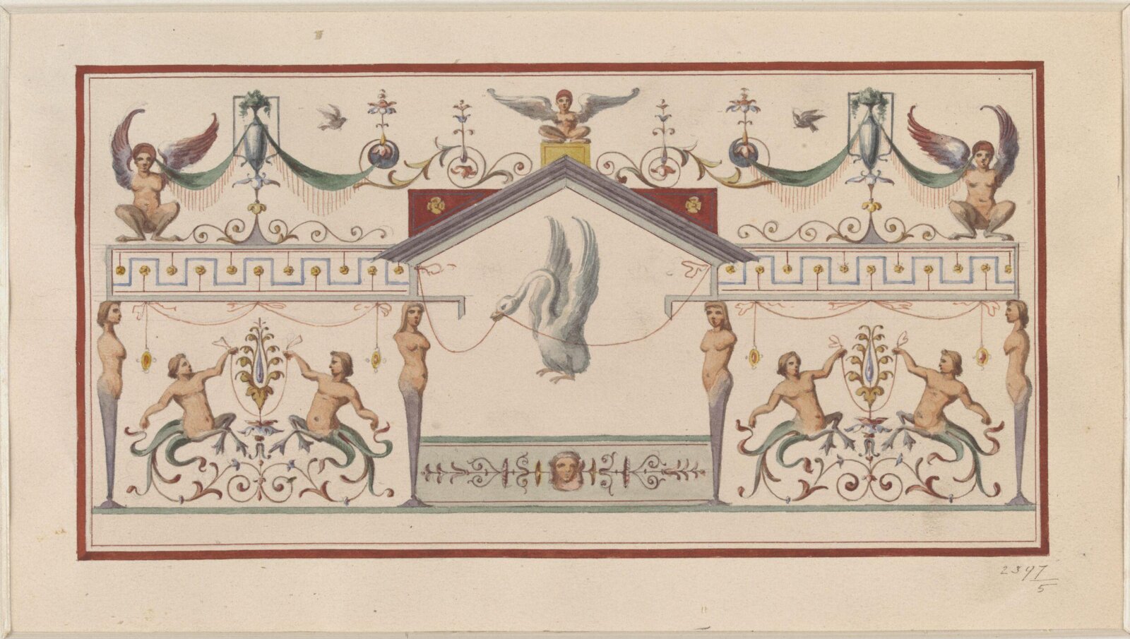Drawing, Ludwig Wilhelm Heinrich Gruner, 19th century