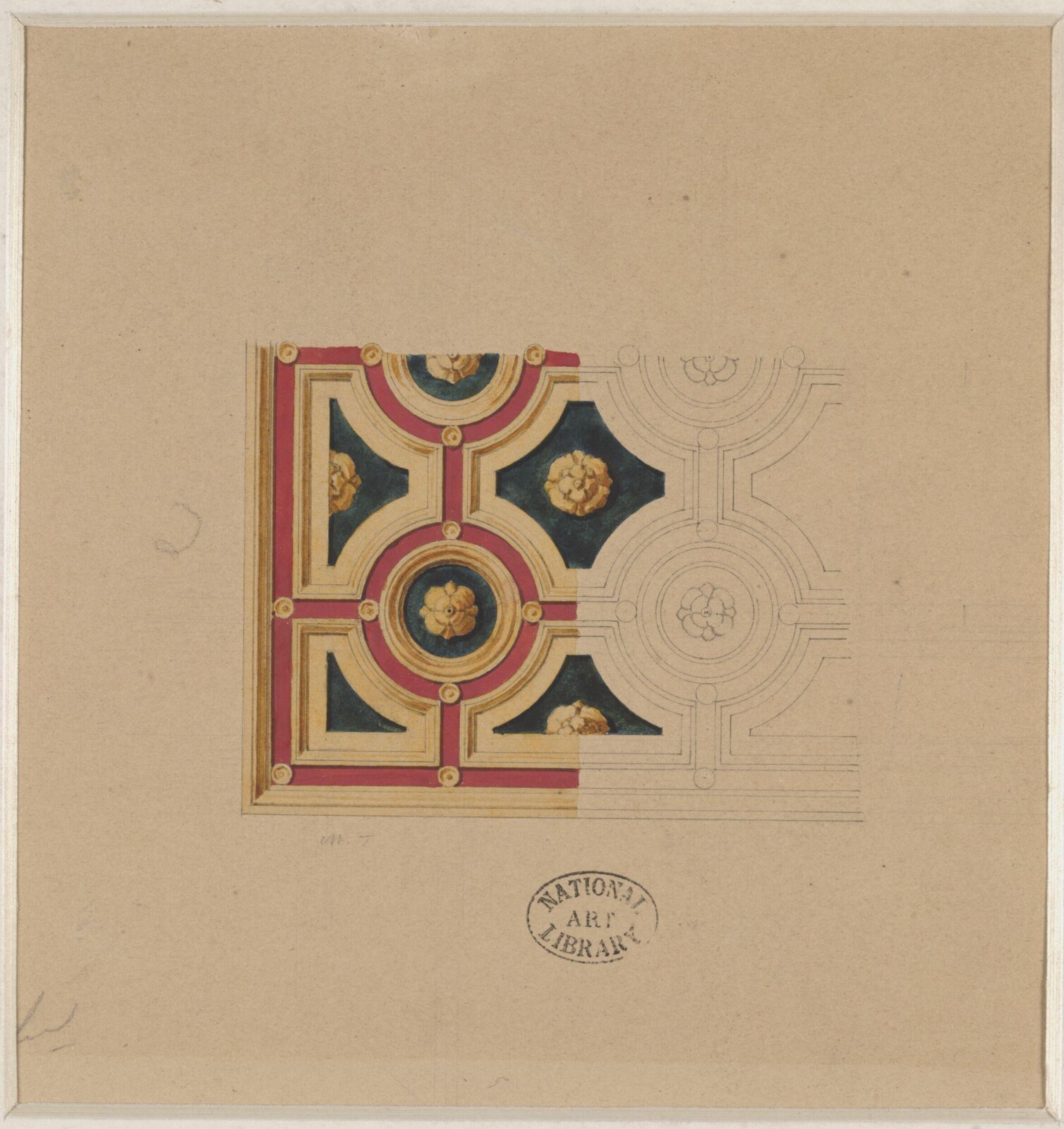 Drawing, Ludwig Wilhelm Heinrich Gruner, 19th century