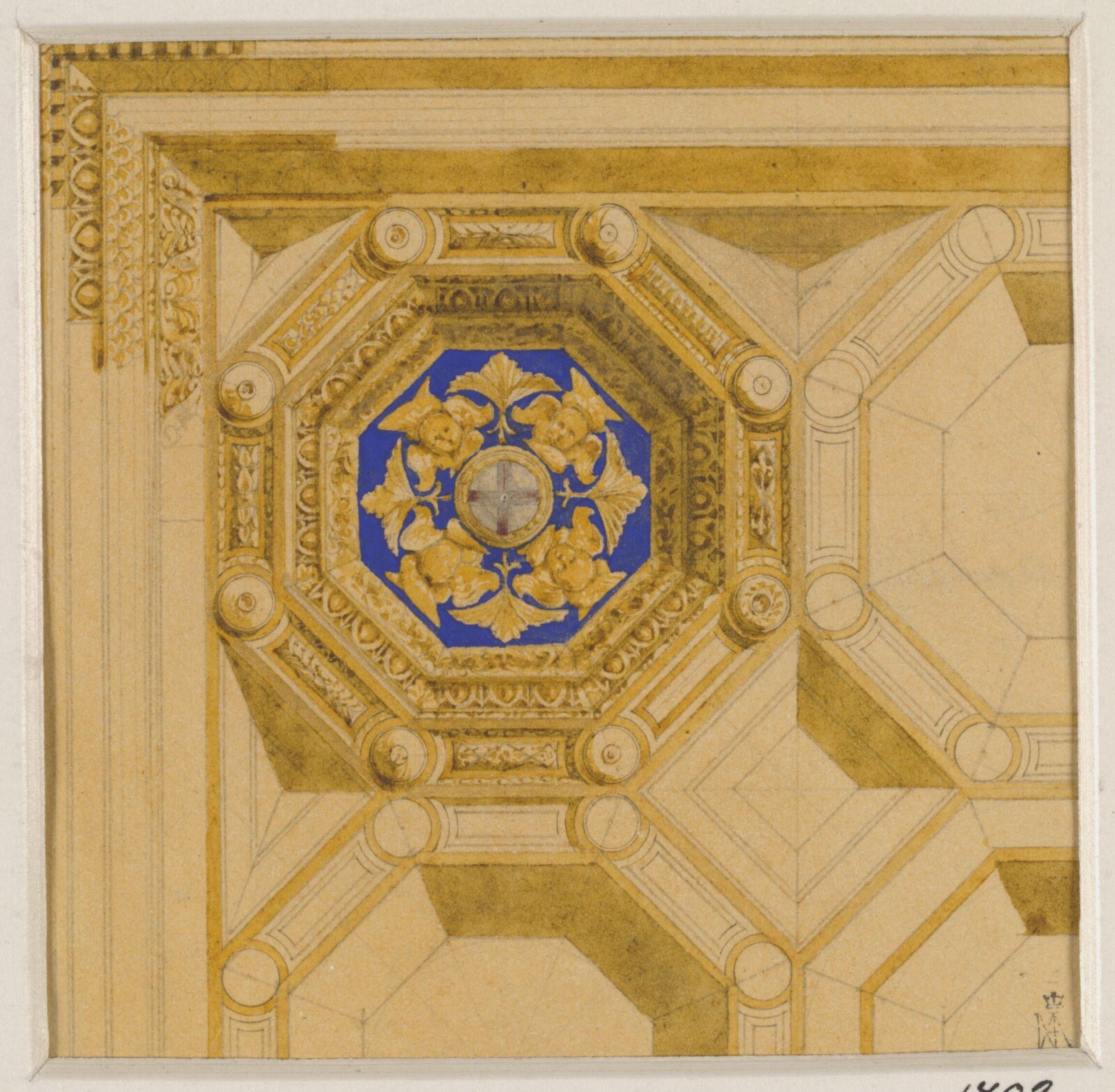 Drawing, Ludwig Wilhelm Heinrich Gruner, 19th century