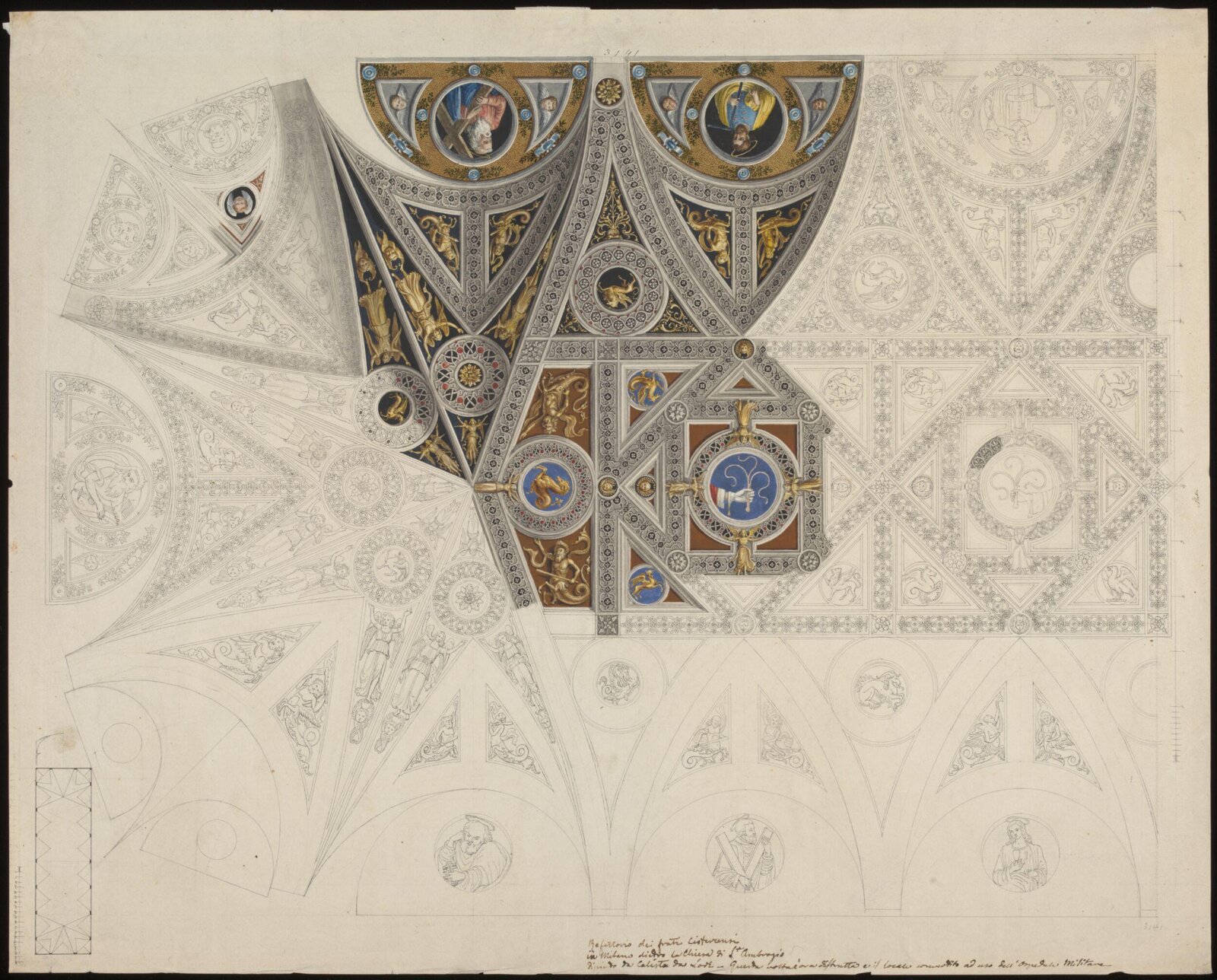 Drawing, Ludwig Wilhelm Heinrich Gruner, 19th century