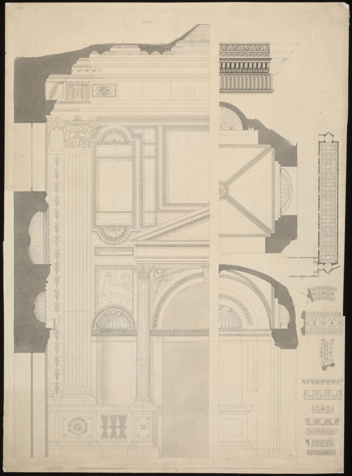 Drawing, Ludwig Wilhelm Heinrich Gruner, 19th century