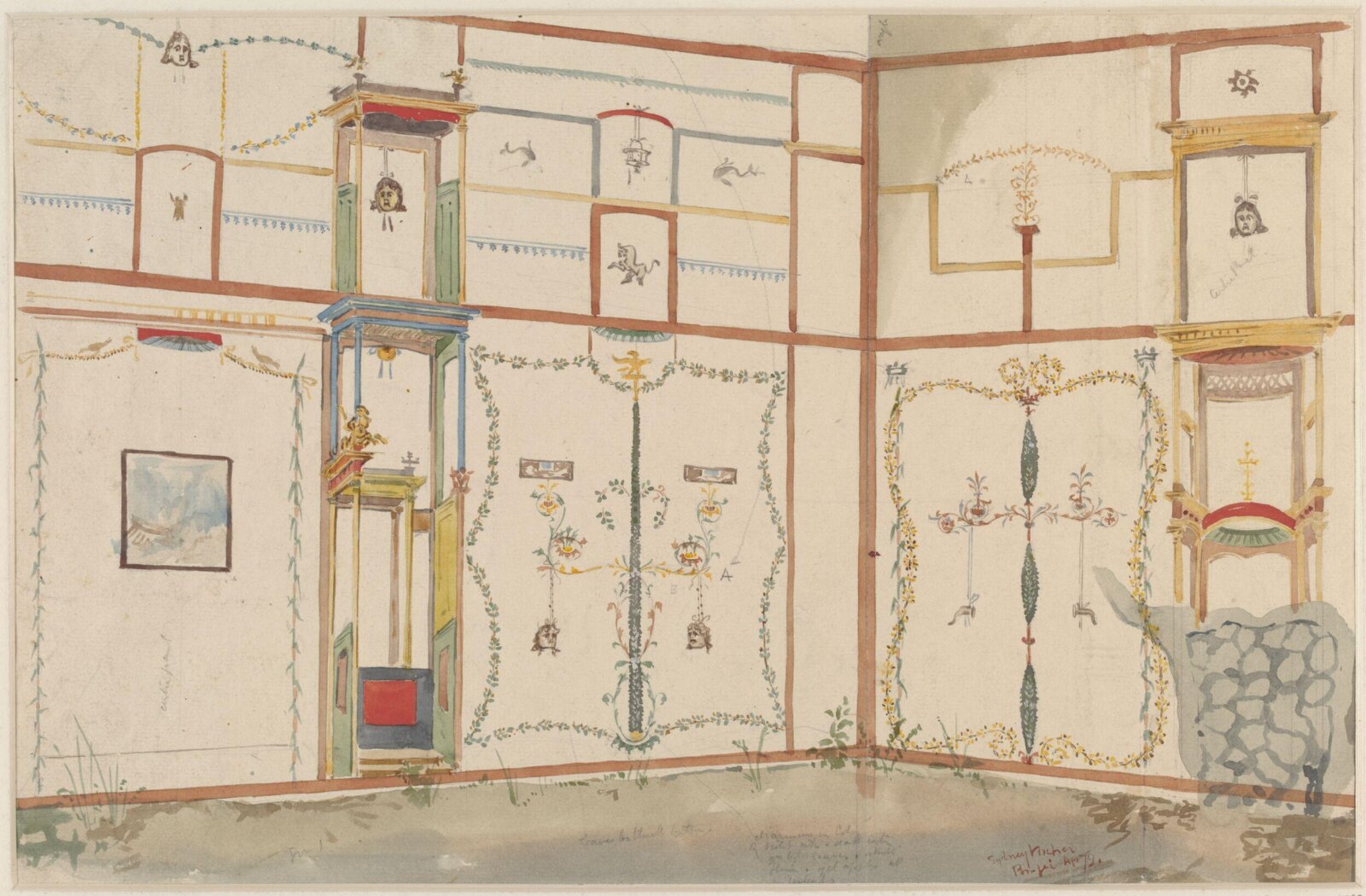 Drawing, Sydney Vacher, 1879