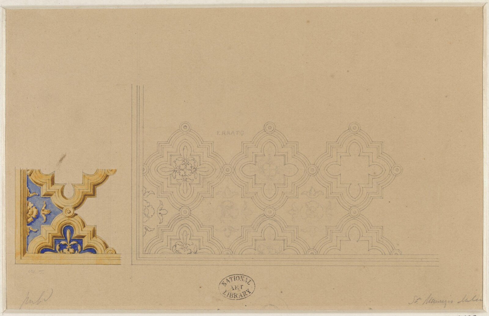 Drawing, Ludwig Wilhelm Heinrich Gruner, 19th century