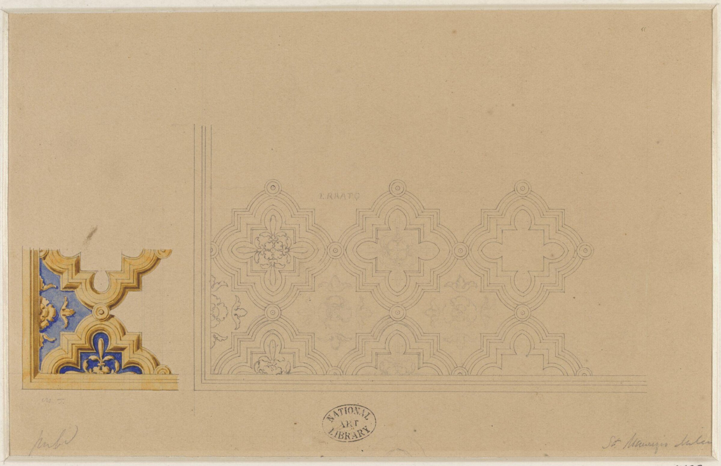 Drawing, Ludwig Wilhelm Heinrich Gruner, 19th century