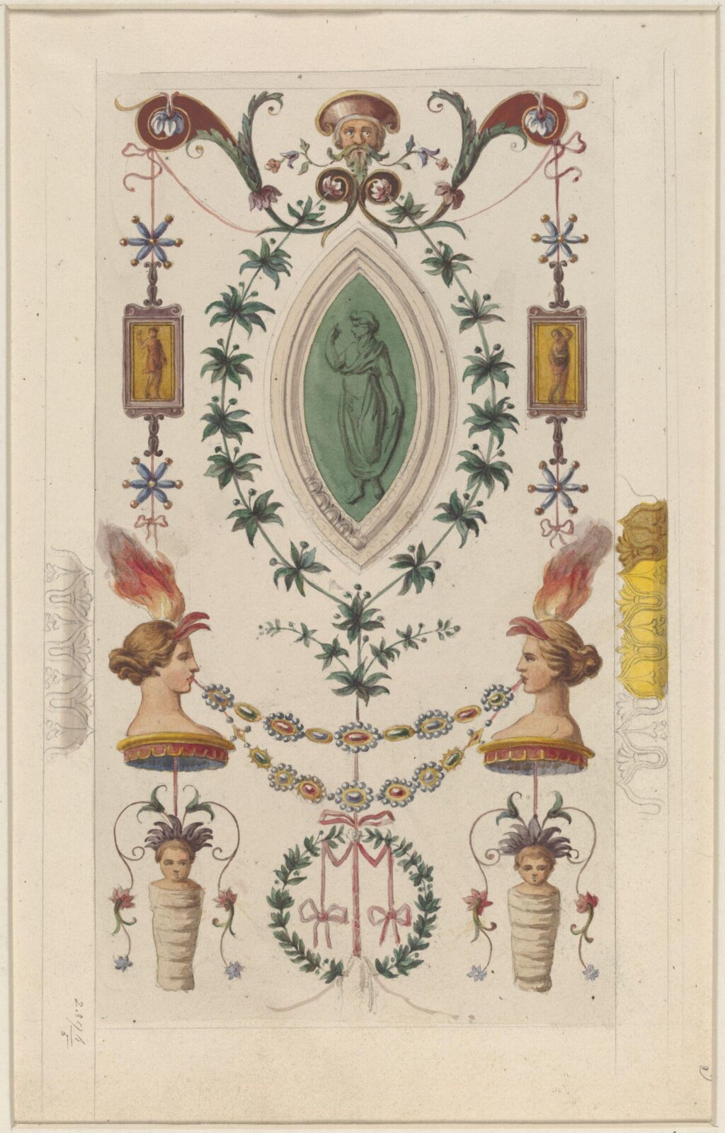 Drawing, Ludwig Wilhelm Heinrich Gruner, 19th century