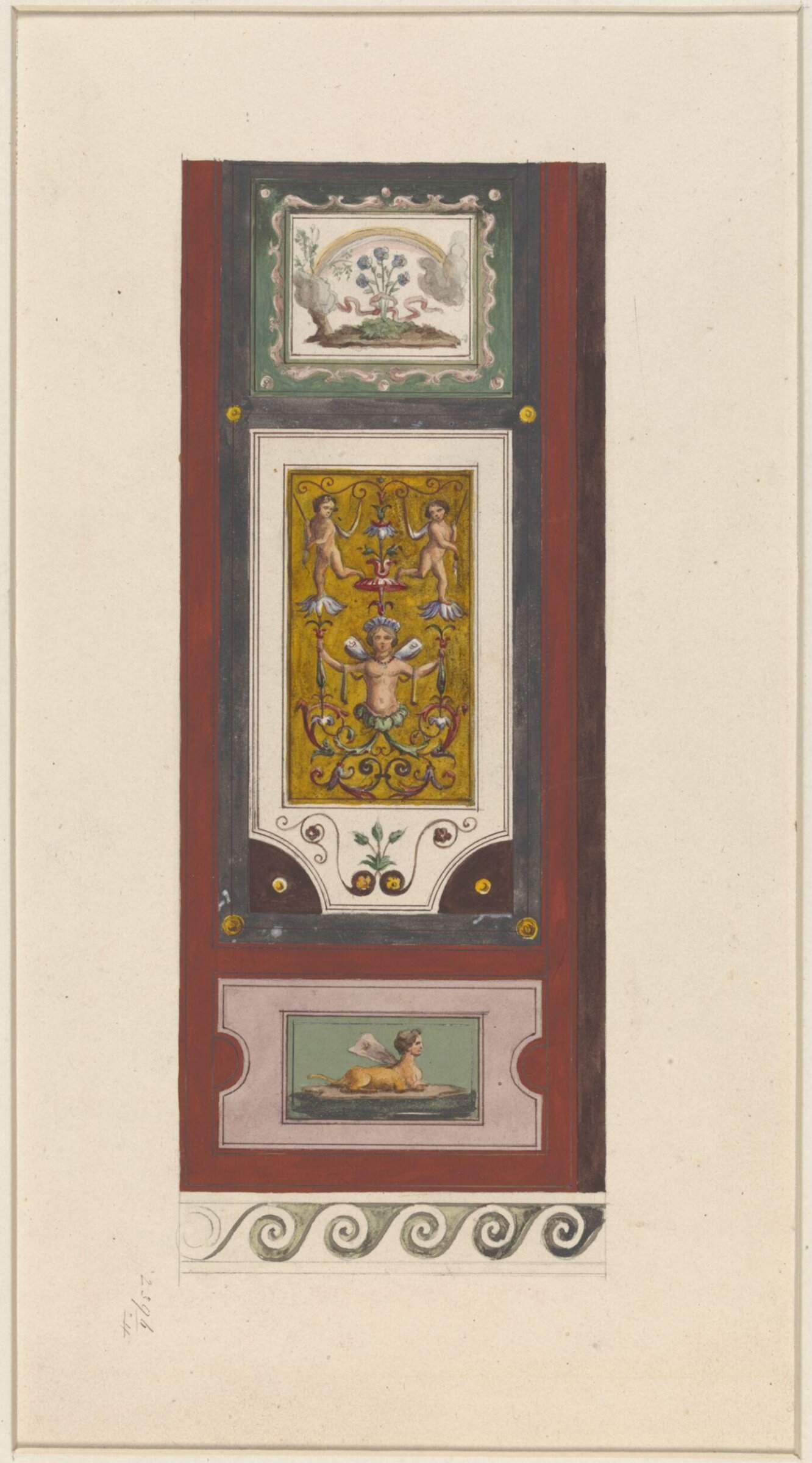Drawing, Ludwig Wilhelm Heinrich Gruner, 19th century