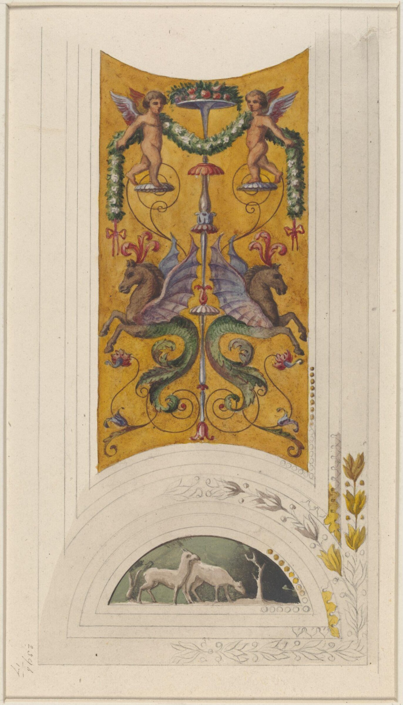 Drawing, Ludwig Wilhelm Heinrich Gruner, 19th century
