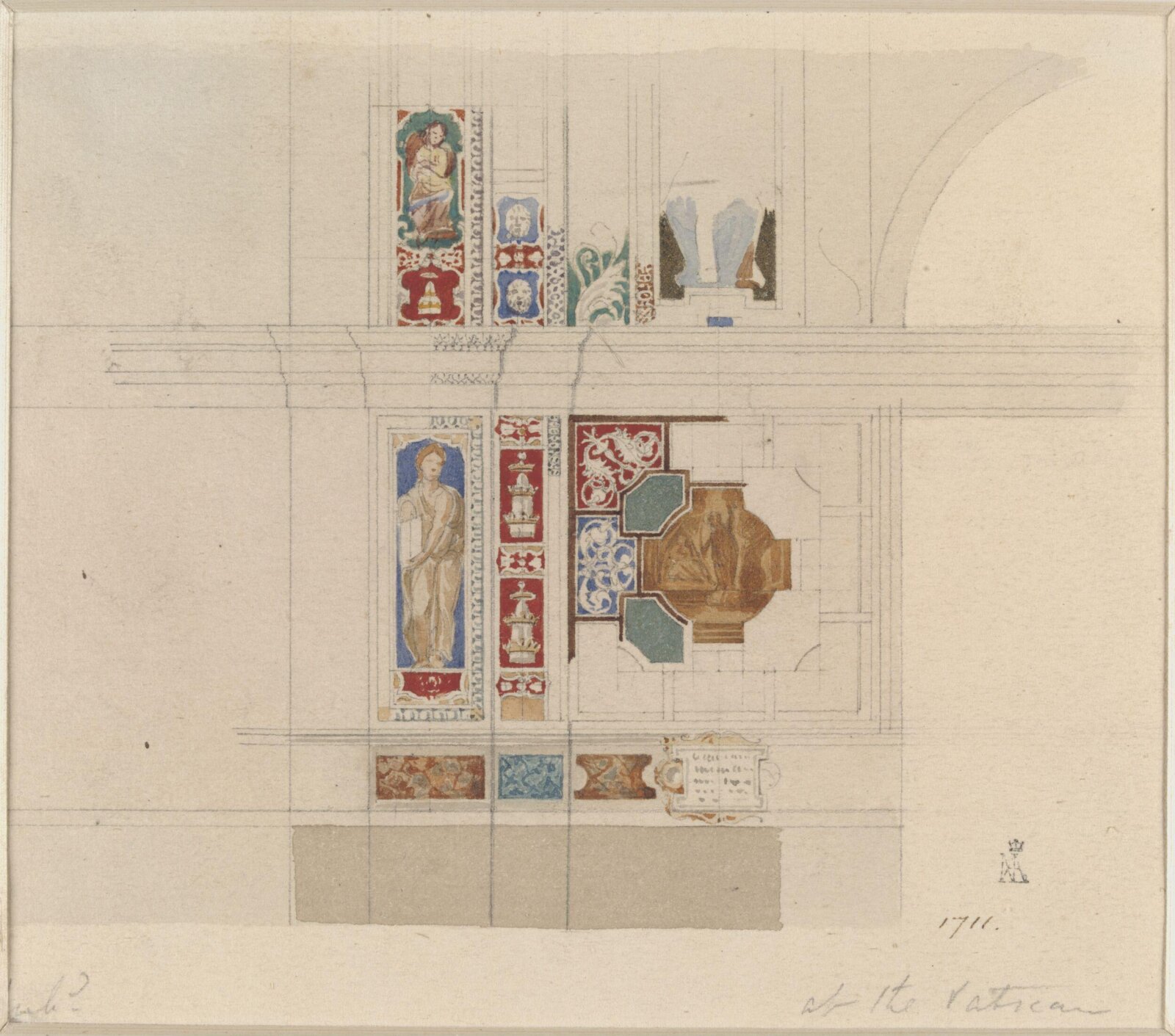 Drawing, Ludwig Wilhelm Heinrich Gruner, 19th century