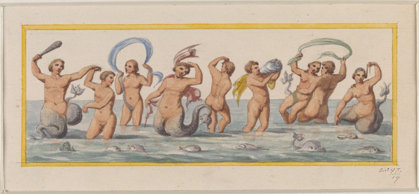Drawing, Ludwig Wilhelm Heinrich Gruner, 19th century